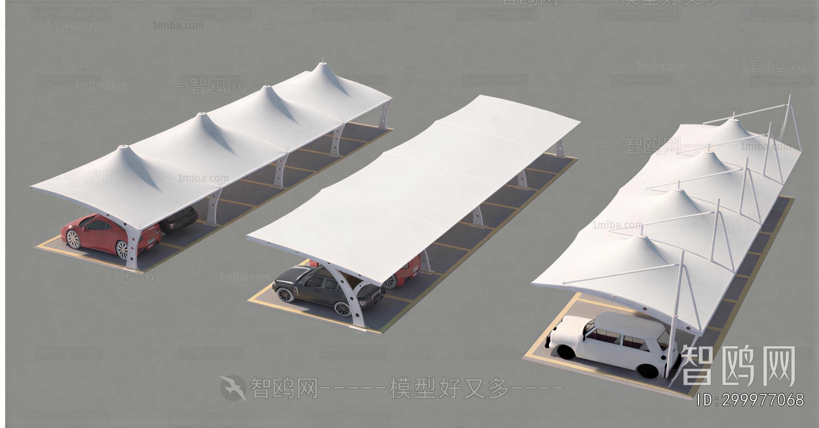 Modern Outdoor Parking Lot