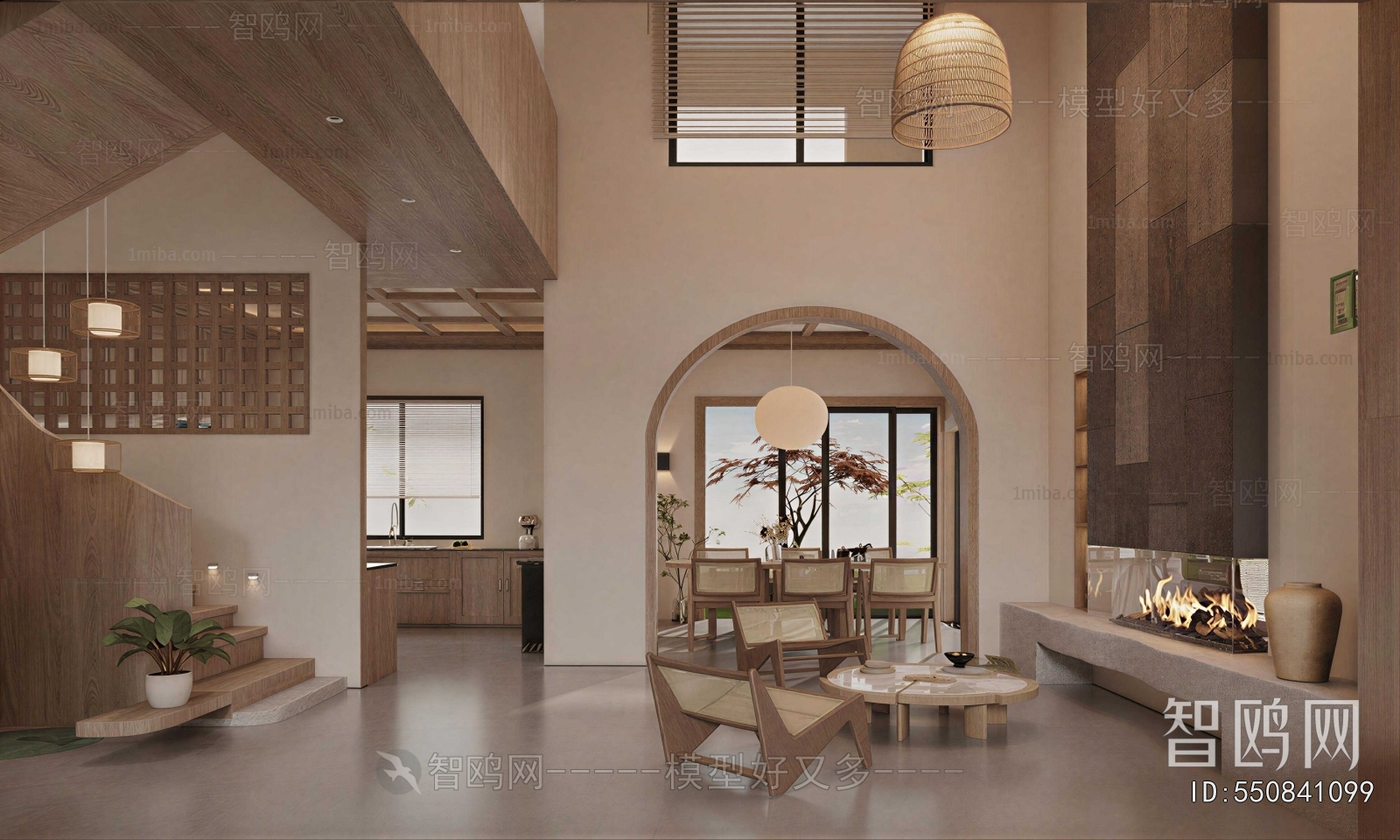 Wabi-sabi Style A Living Room