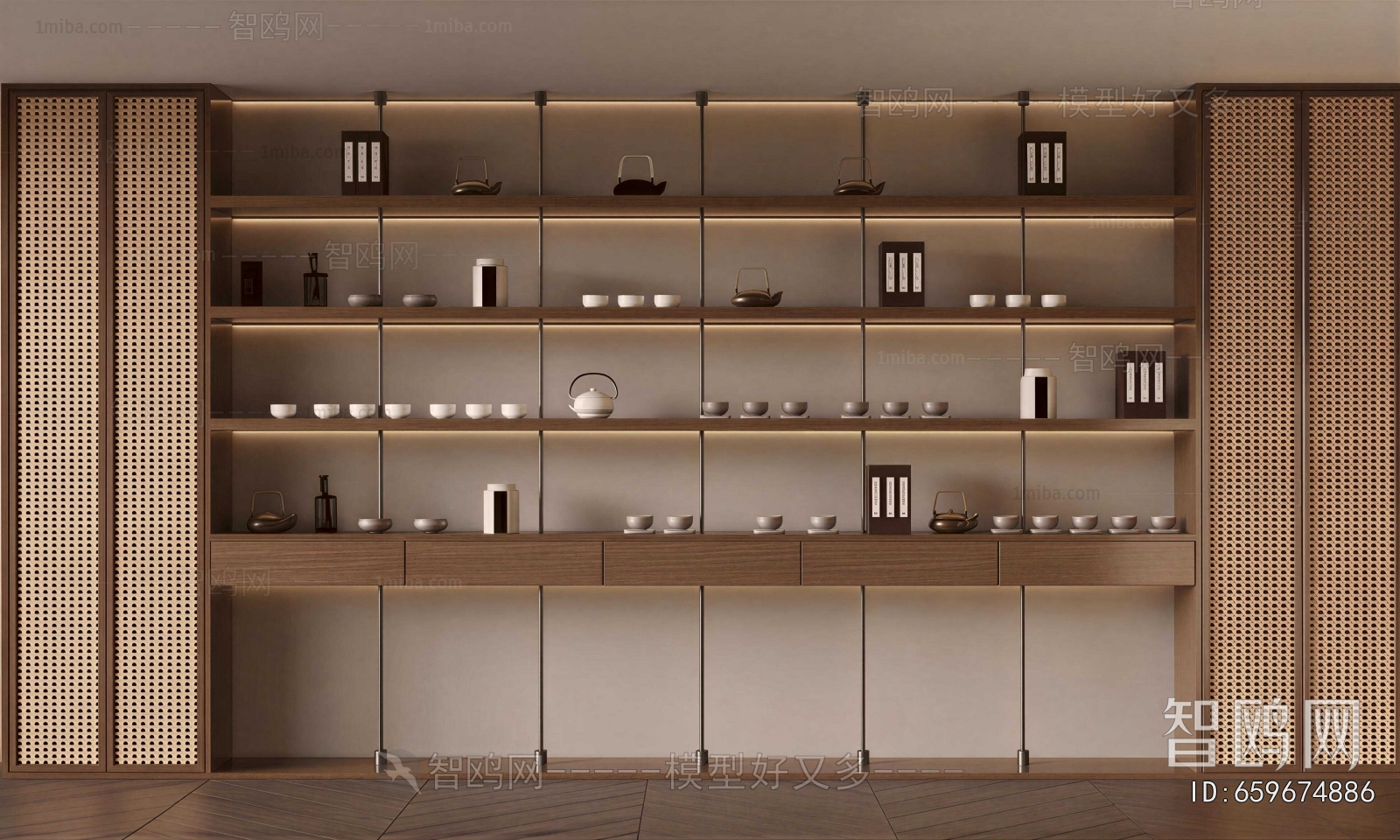 New Chinese Style Decorative Cabinet