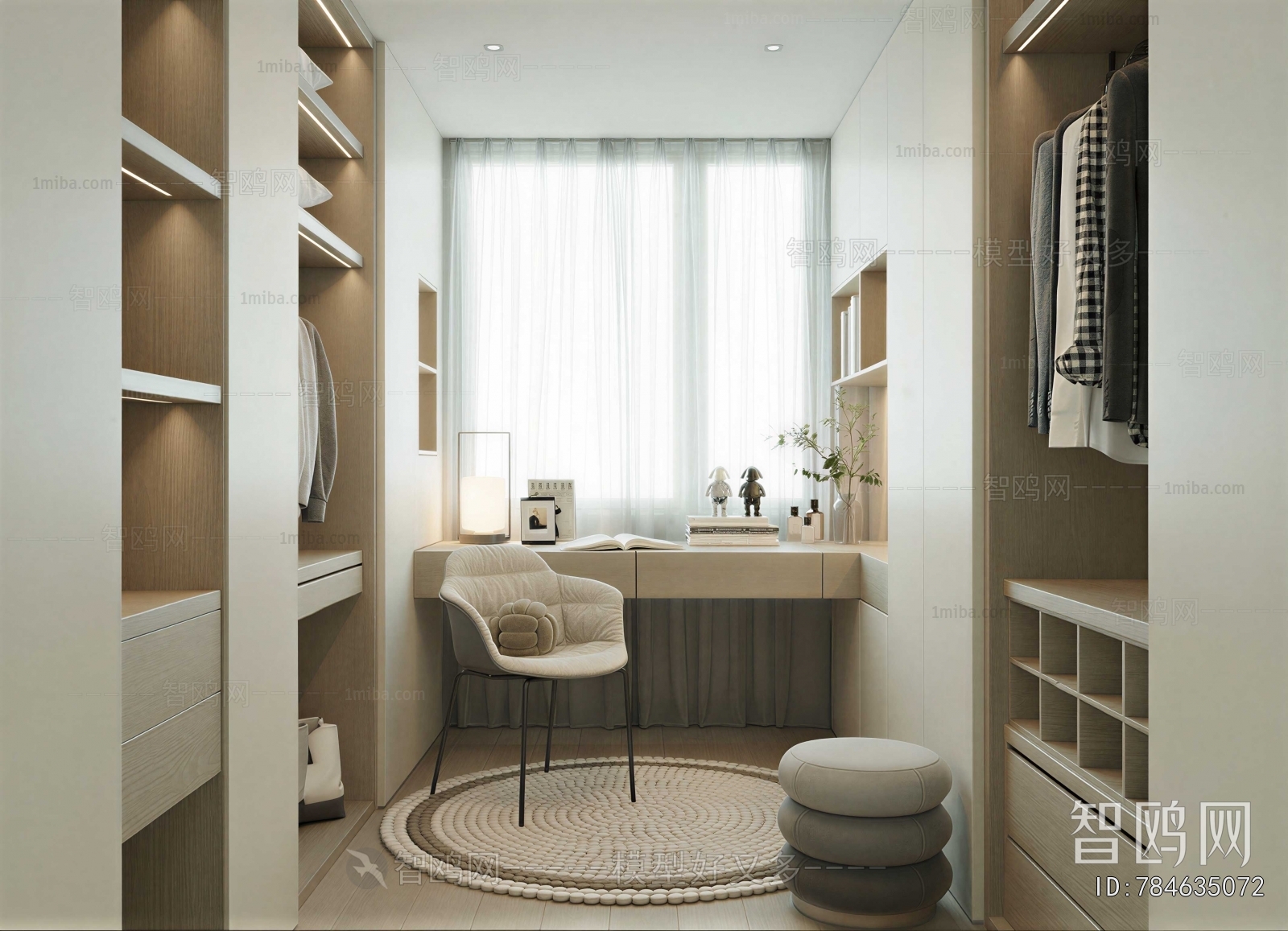 Modern Clothes Storage Area