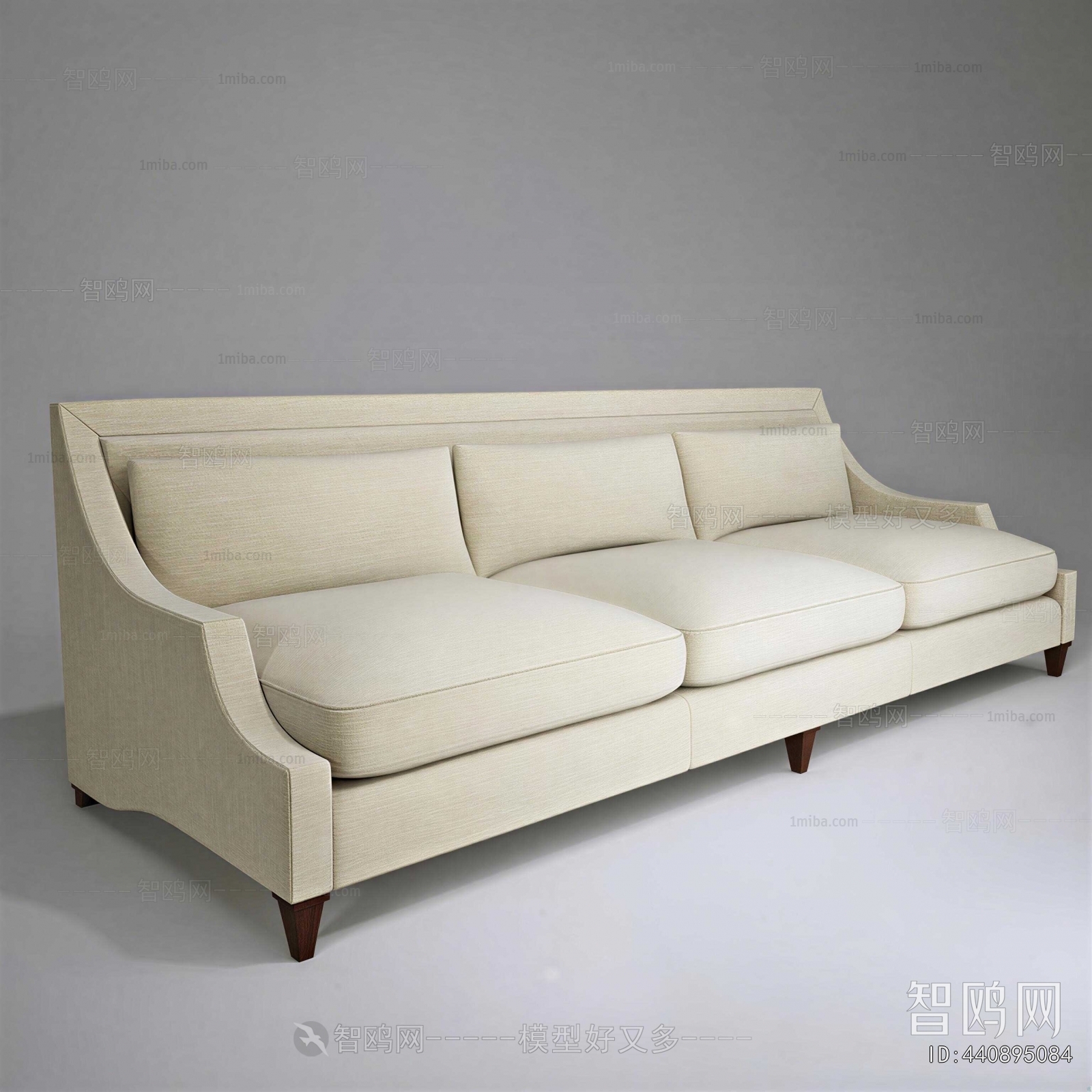 New Classical Style Three-seat Sofa