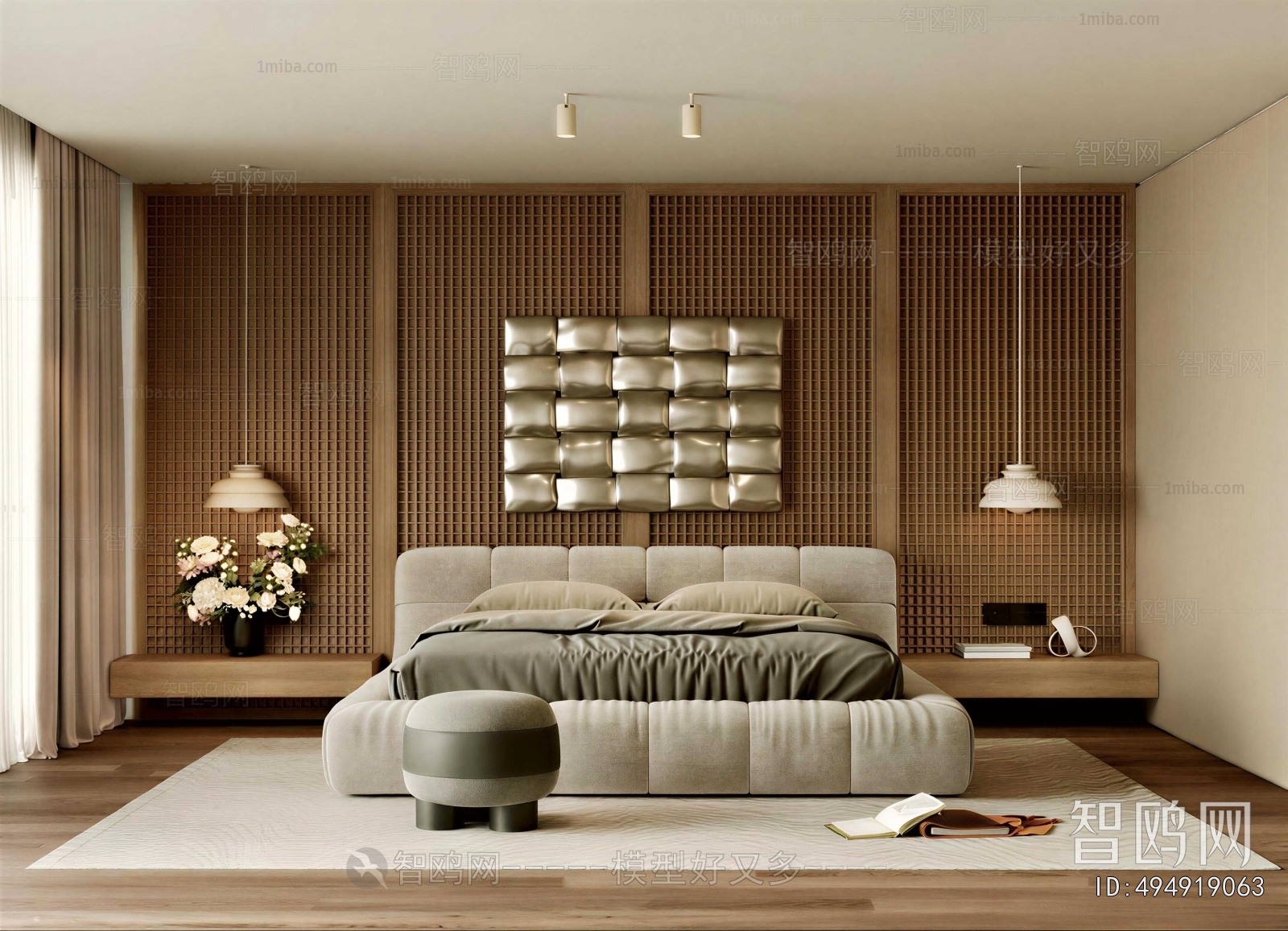 Wabi-sabi Style Bedroom