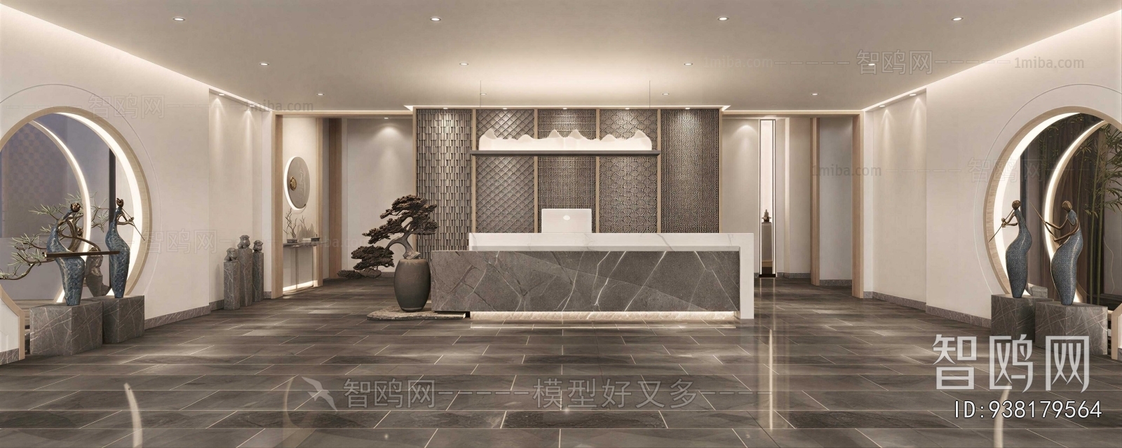 New Chinese Style Lobby Hall