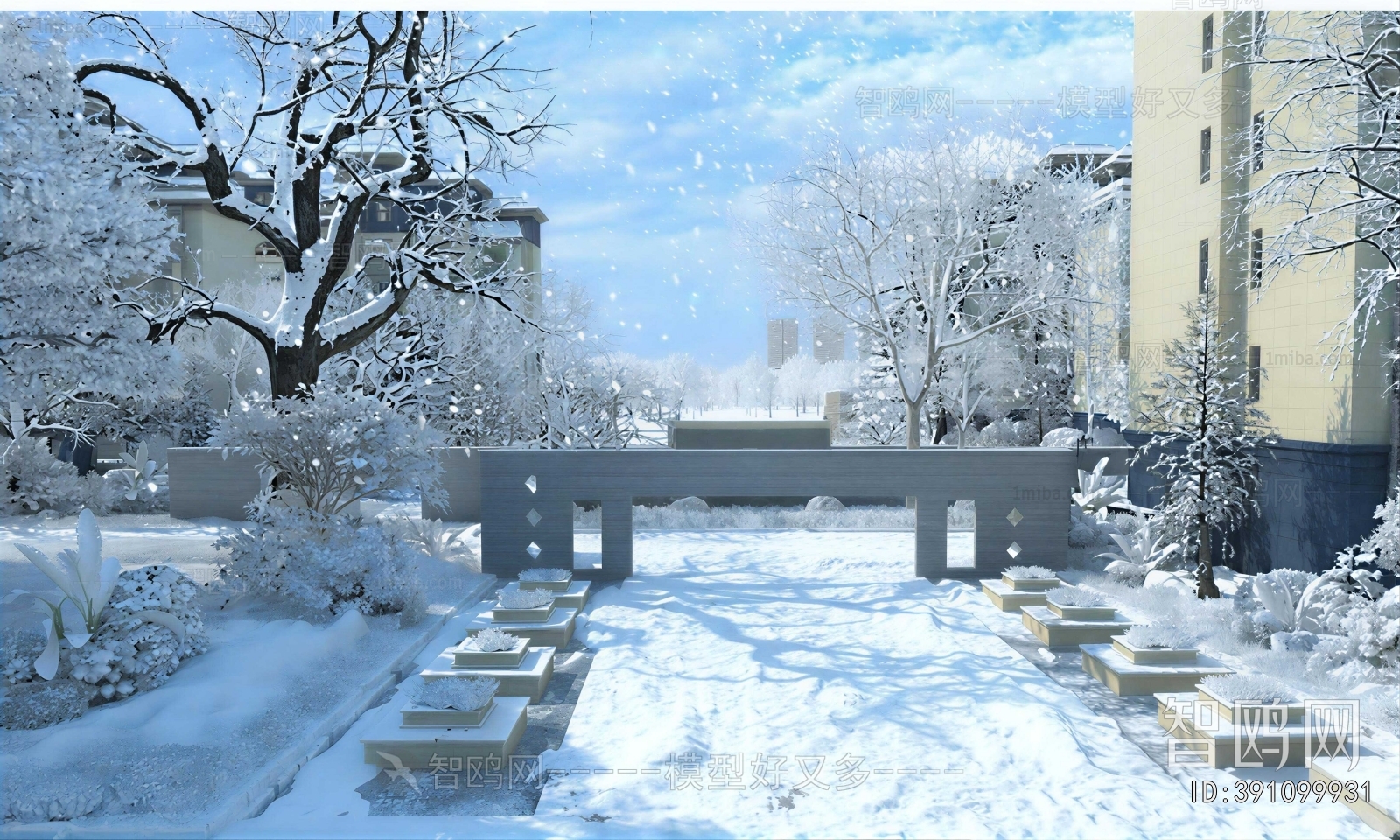New Chinese Style Courtyard/landscape