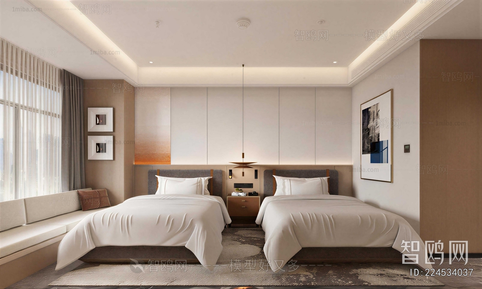 Modern Guest Room