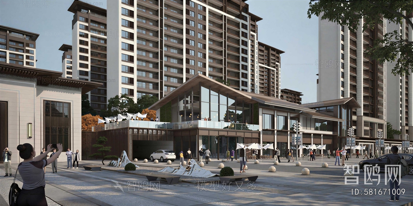 New Chinese Style Commercial Street