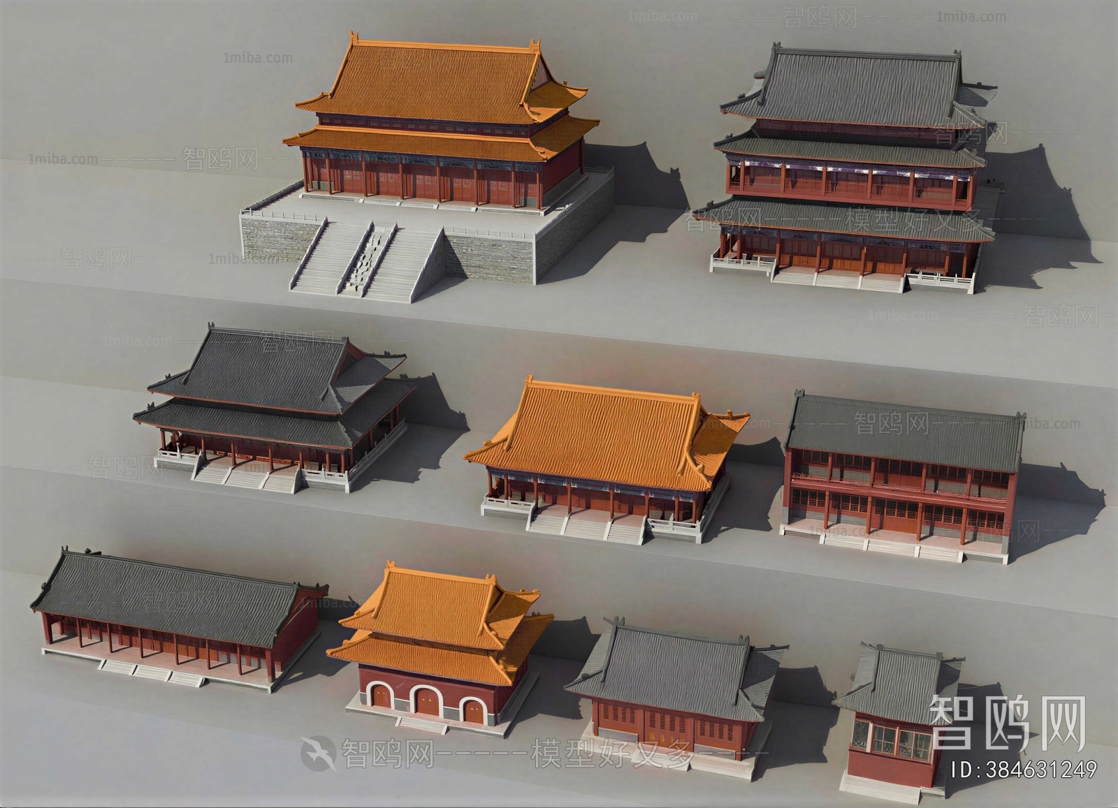 Chinese Style Ancient Architectural Buildings