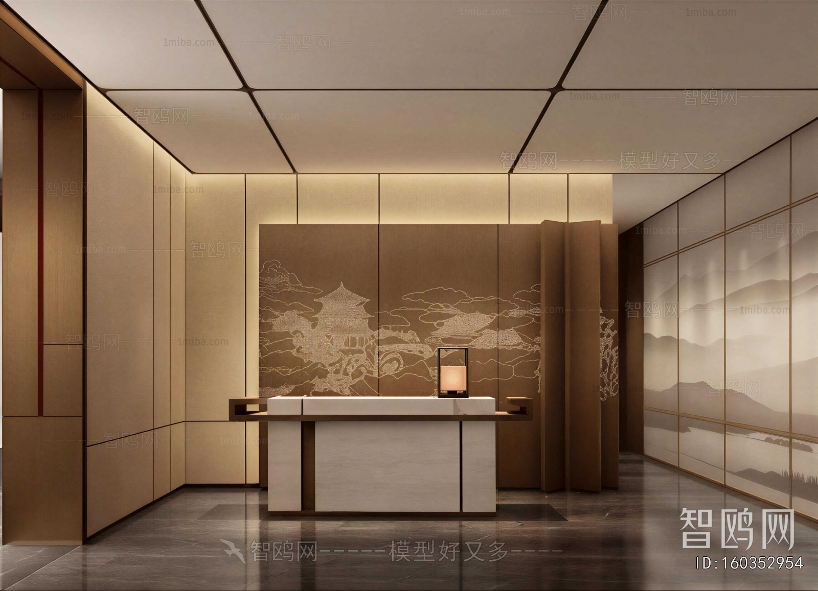 New Chinese Style Lobby Hall