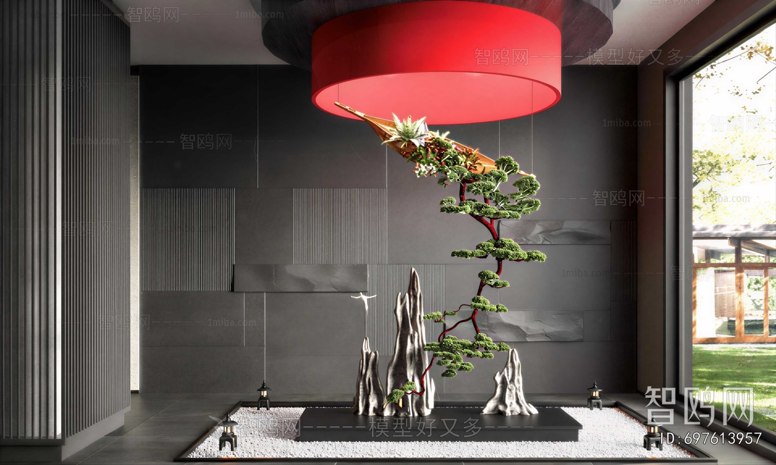 New Chinese Style Plant Landscaping