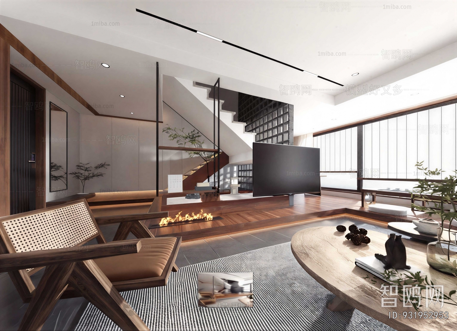 New Chinese Style A Living Room