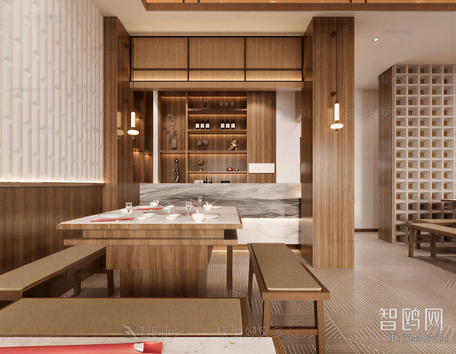 Wabi-sabi Style Hot Pot Restaurant