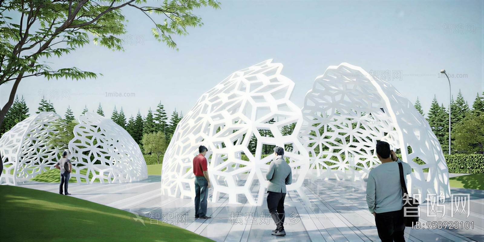 Modern Park Landscape