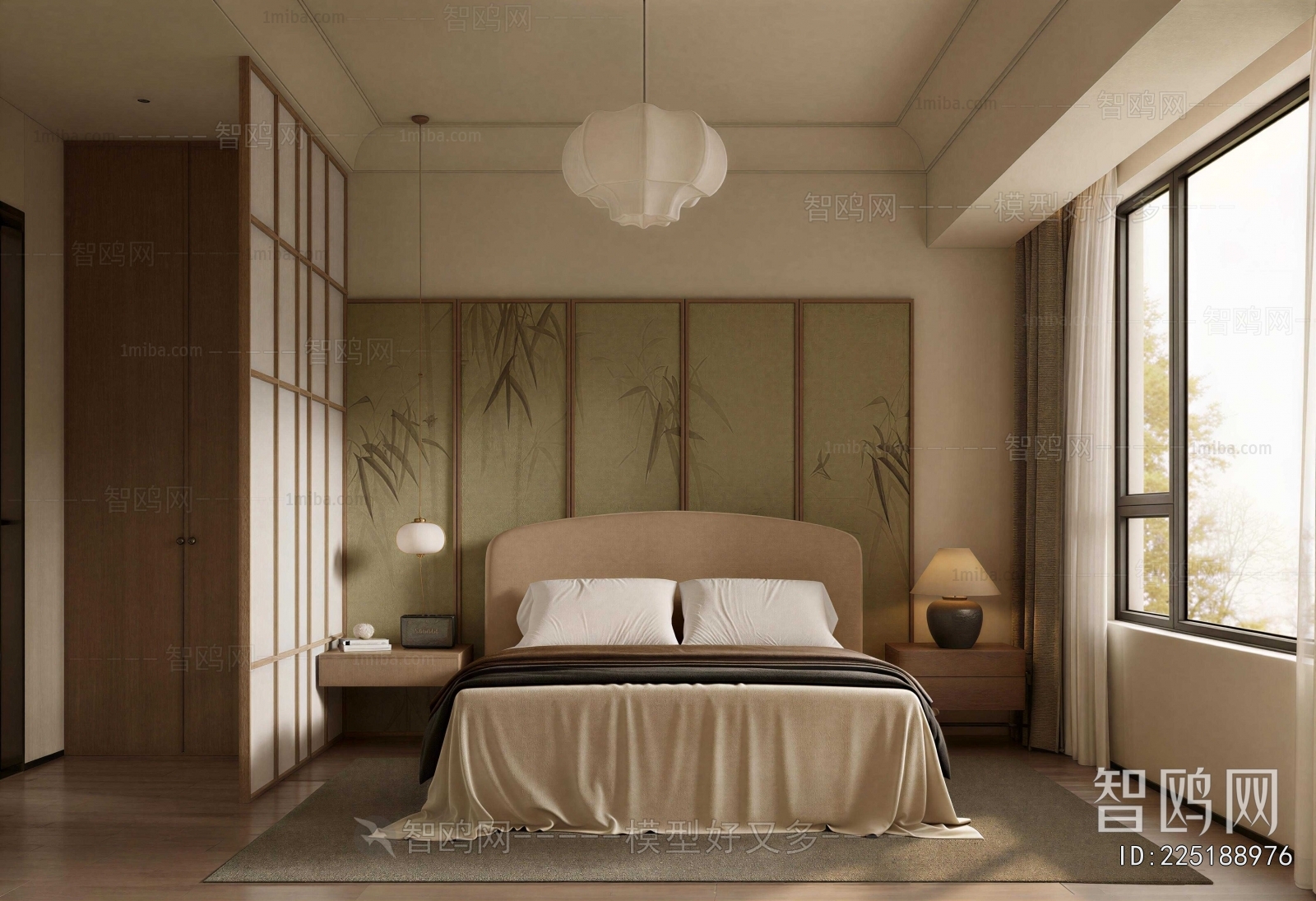 Wabi-sabi Style Bedroom
