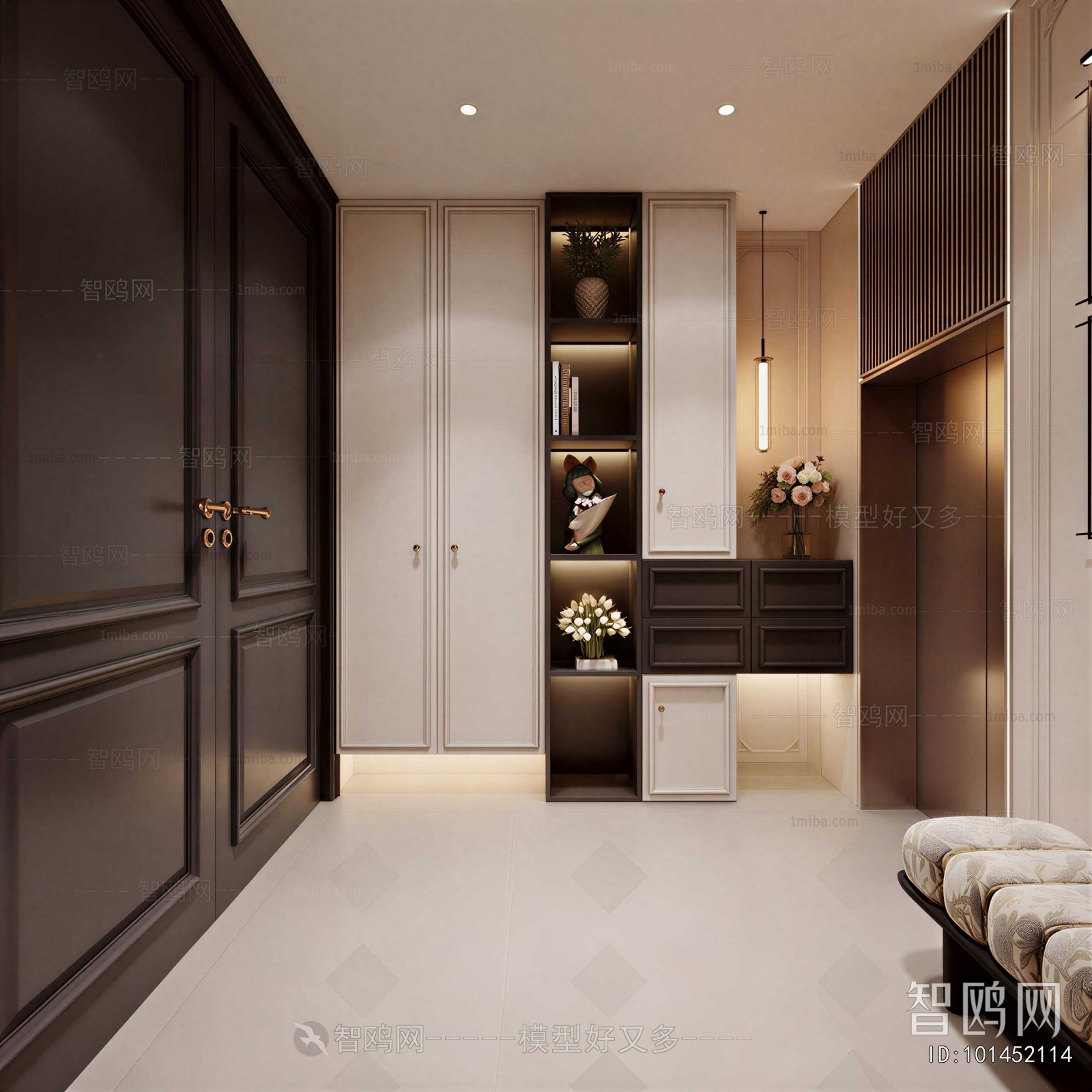 French Style Hallway
