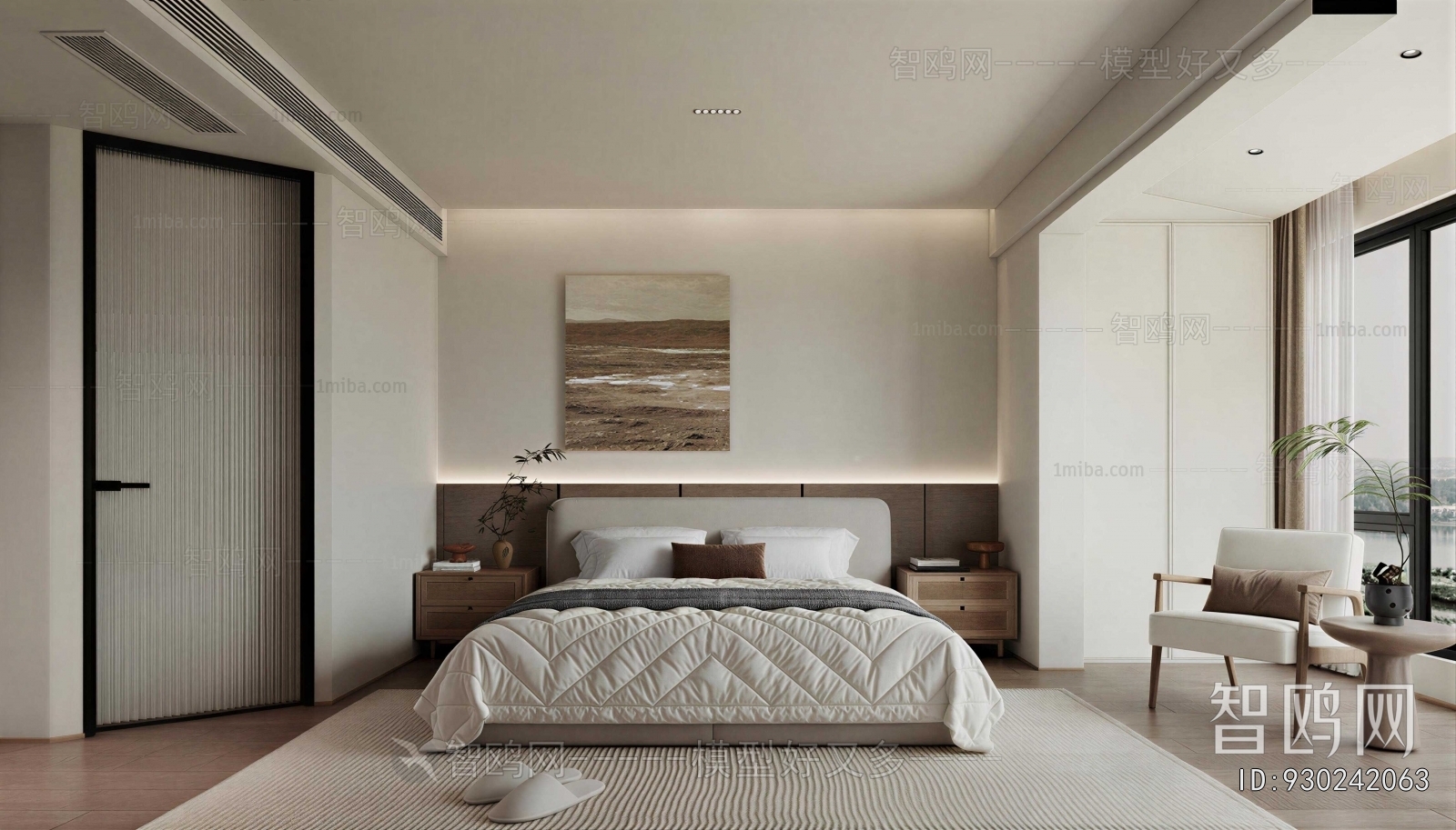 Wabi-sabi Style Bedroom