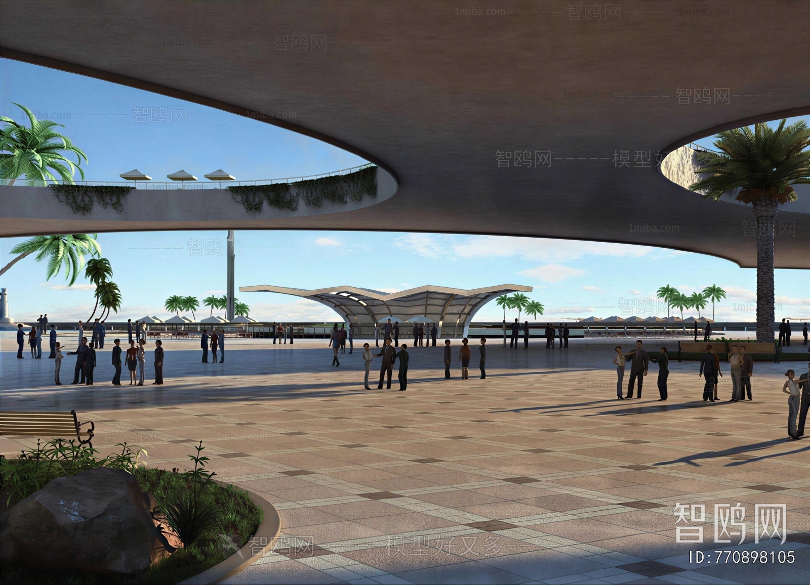 Modern Park Landscape