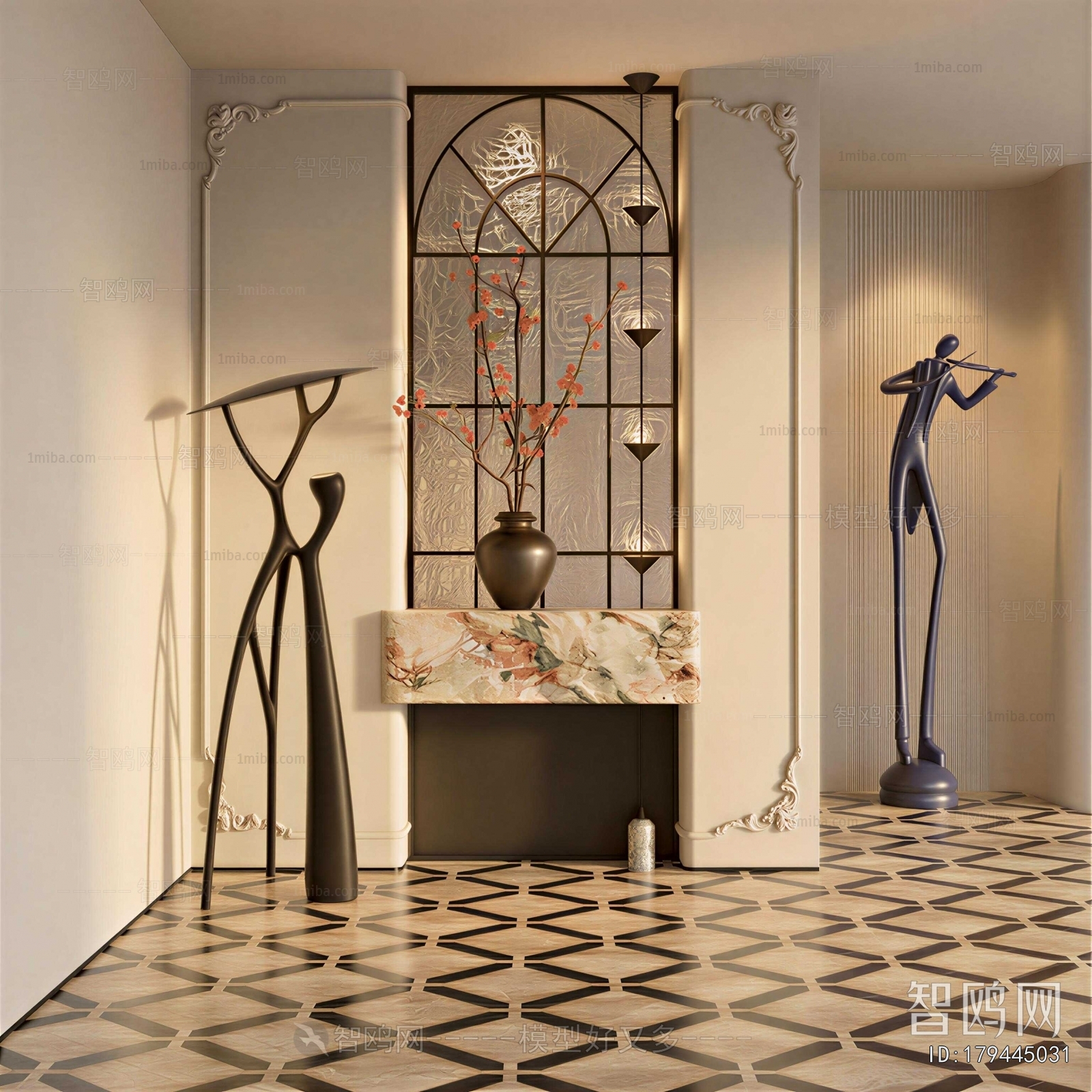 French Style Hallway