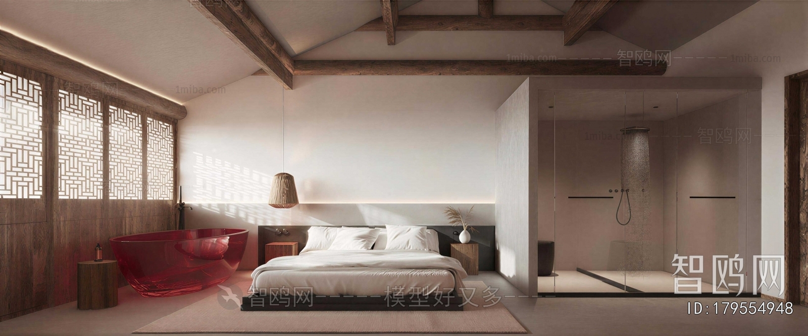 New Chinese Style Bedroom
