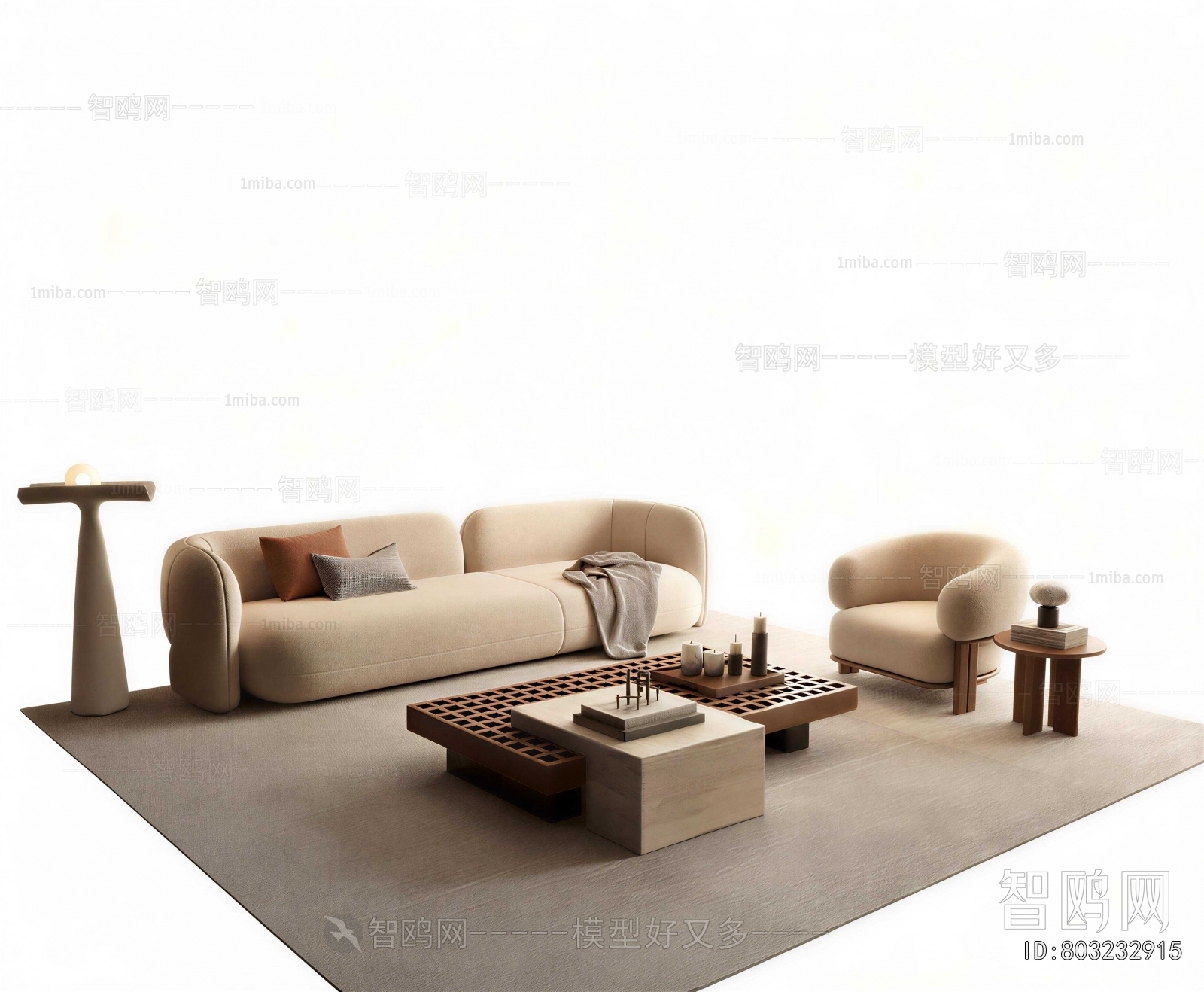 Wabi-sabi Style Sofa Combination