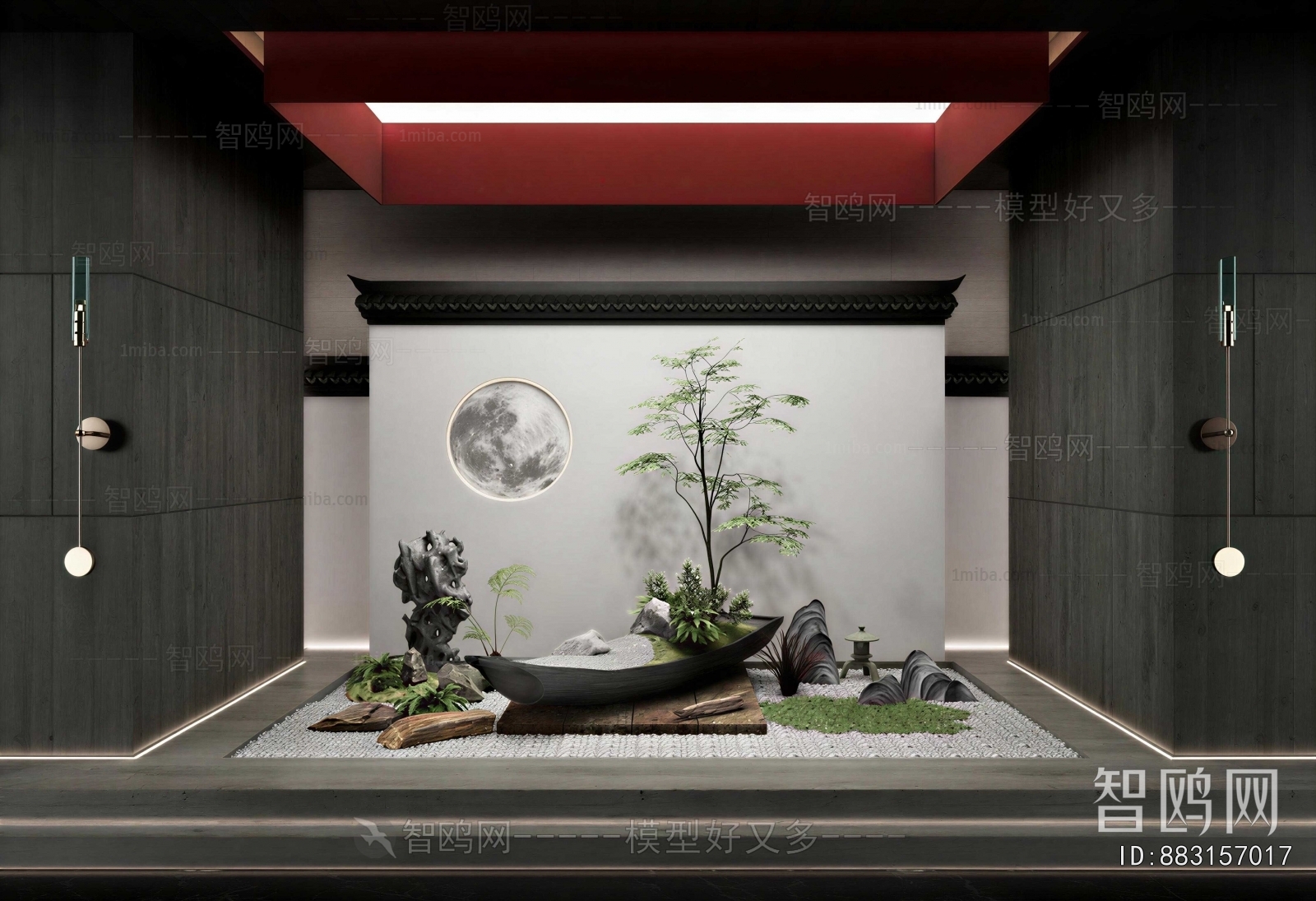 New Chinese Style Plant Landscaping