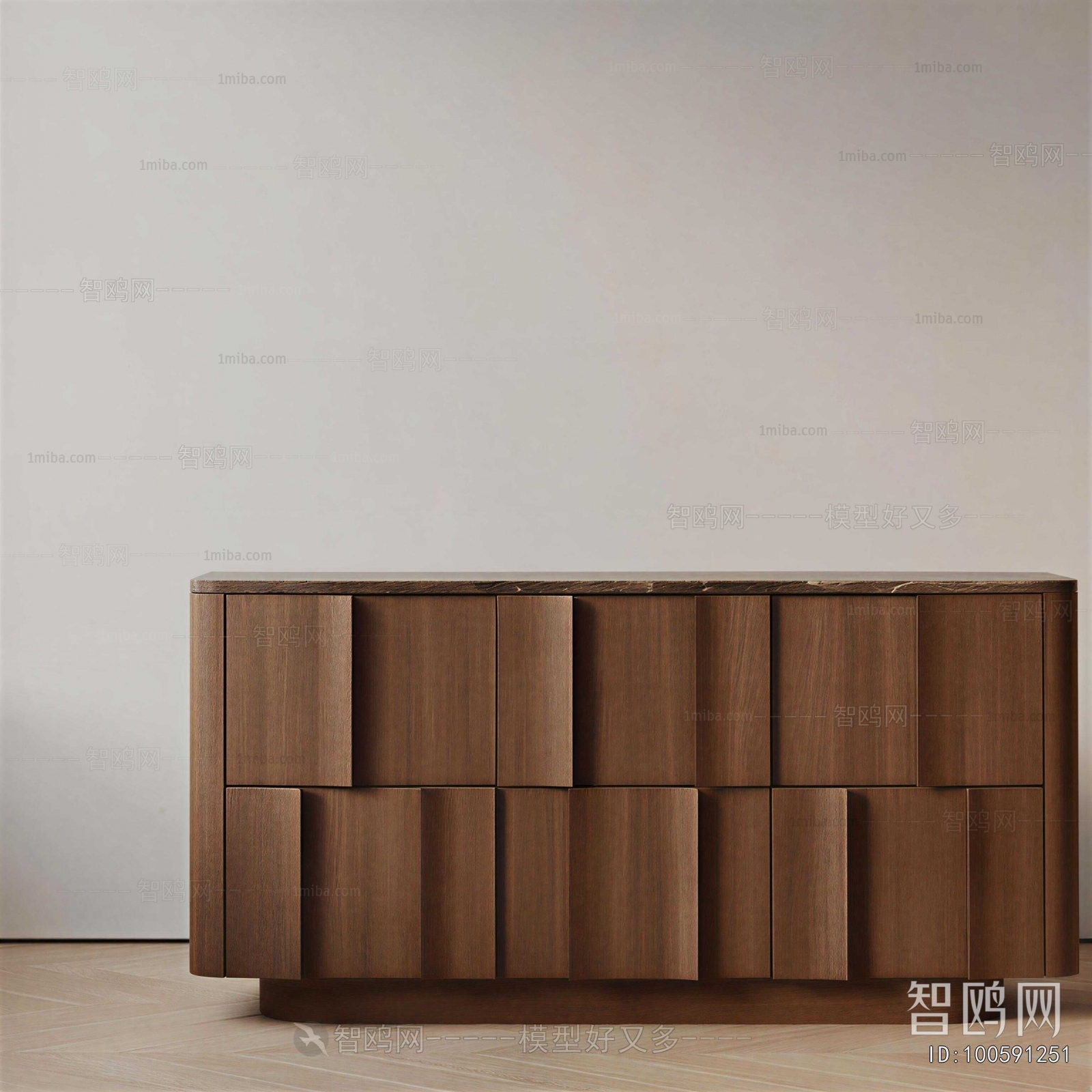 Wabi-sabi Style Side Cabinet