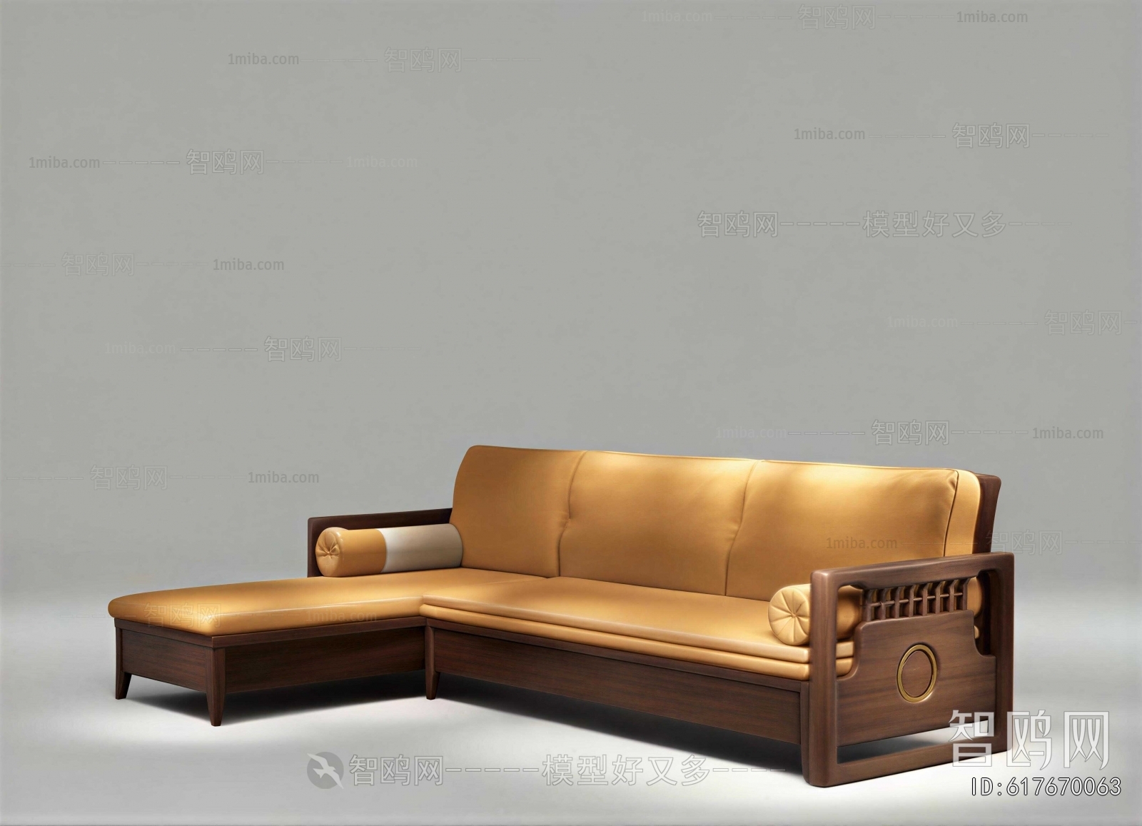 New Chinese Style Corner Sofa