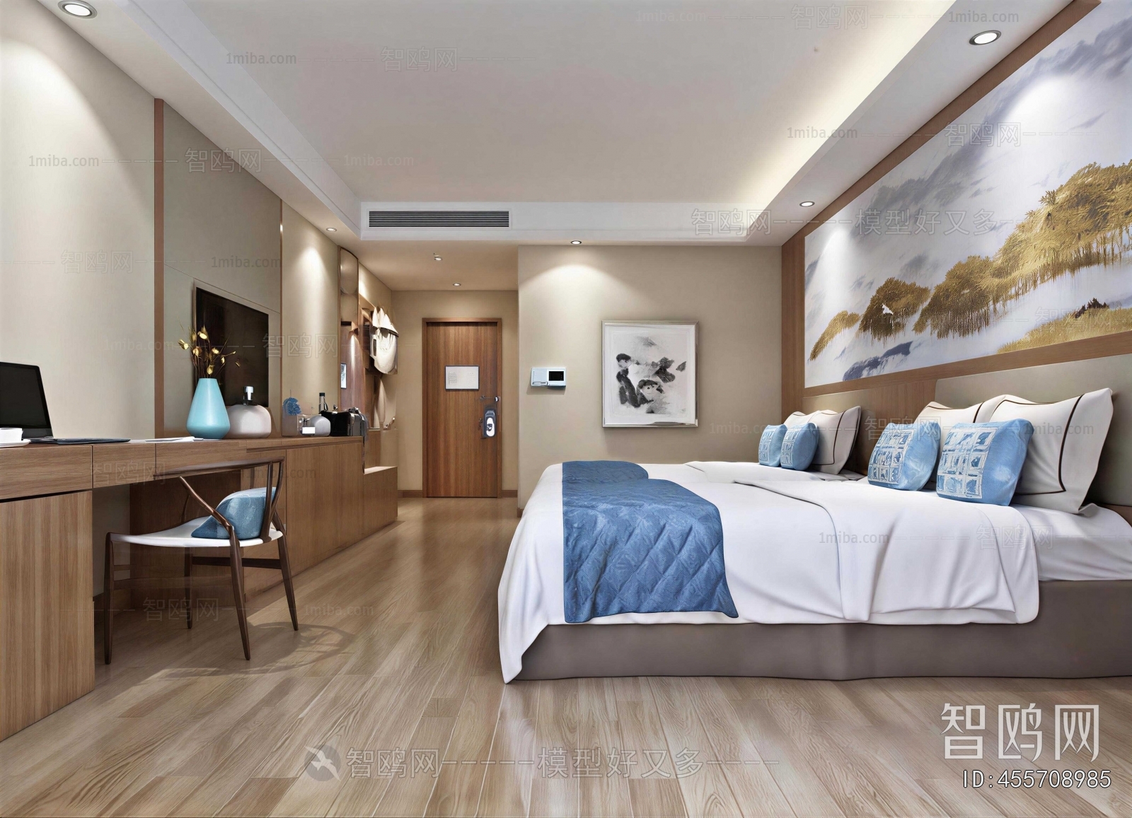 New Chinese Style Bedroom