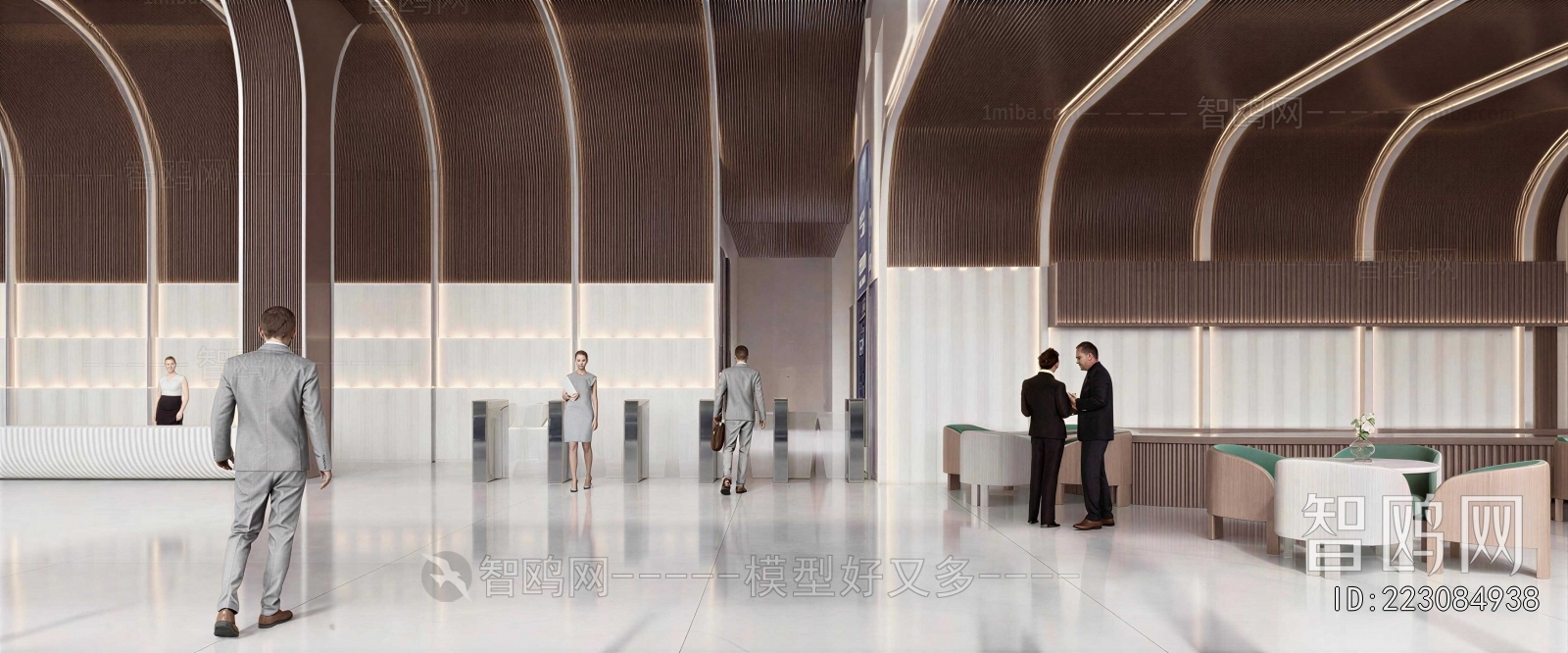 Modern Office Reception Desk