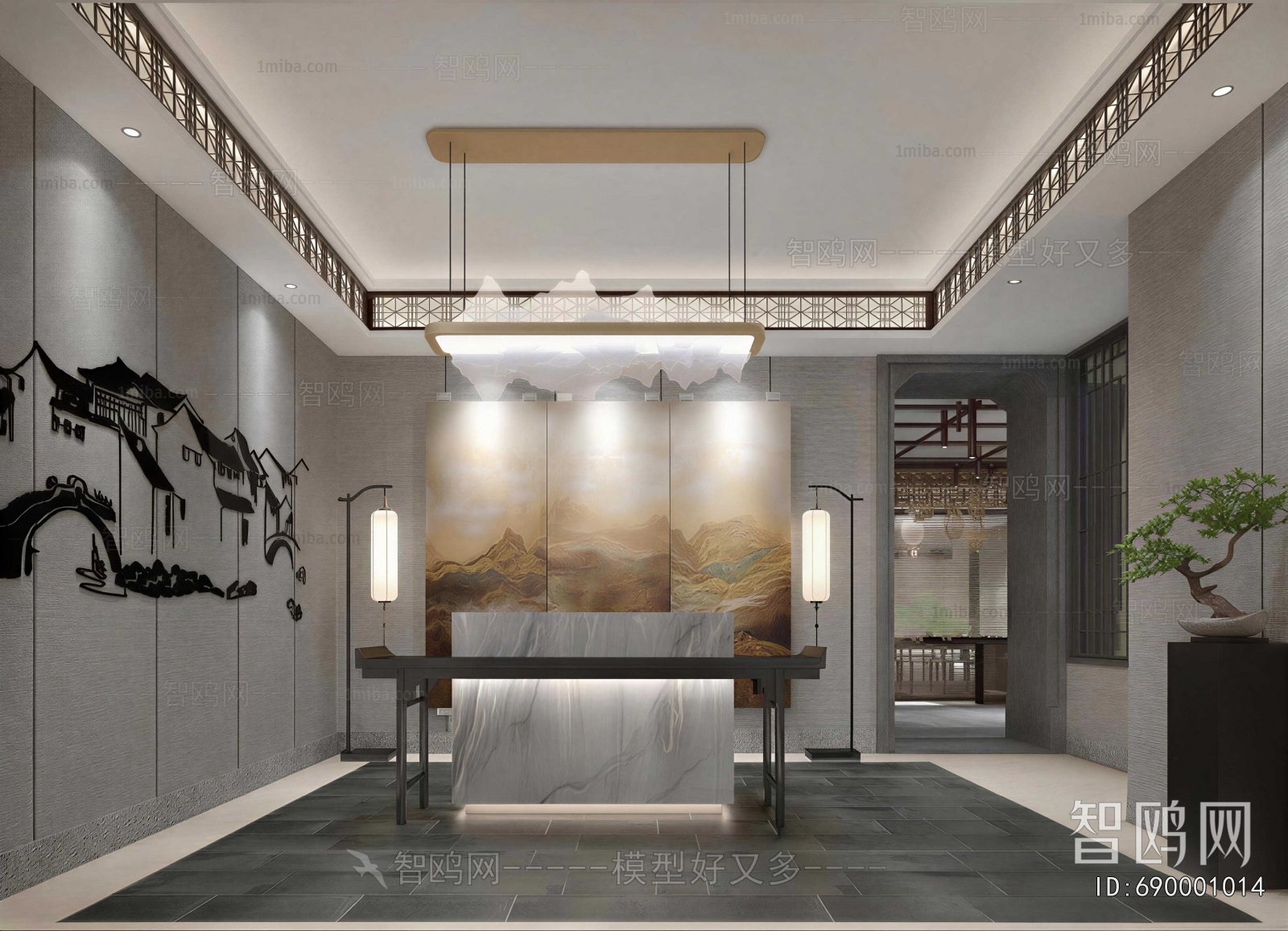 New Chinese Style Lobby Hall