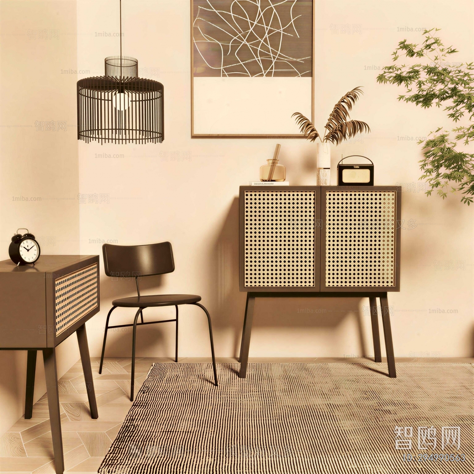 Retro Style Side Cabinet