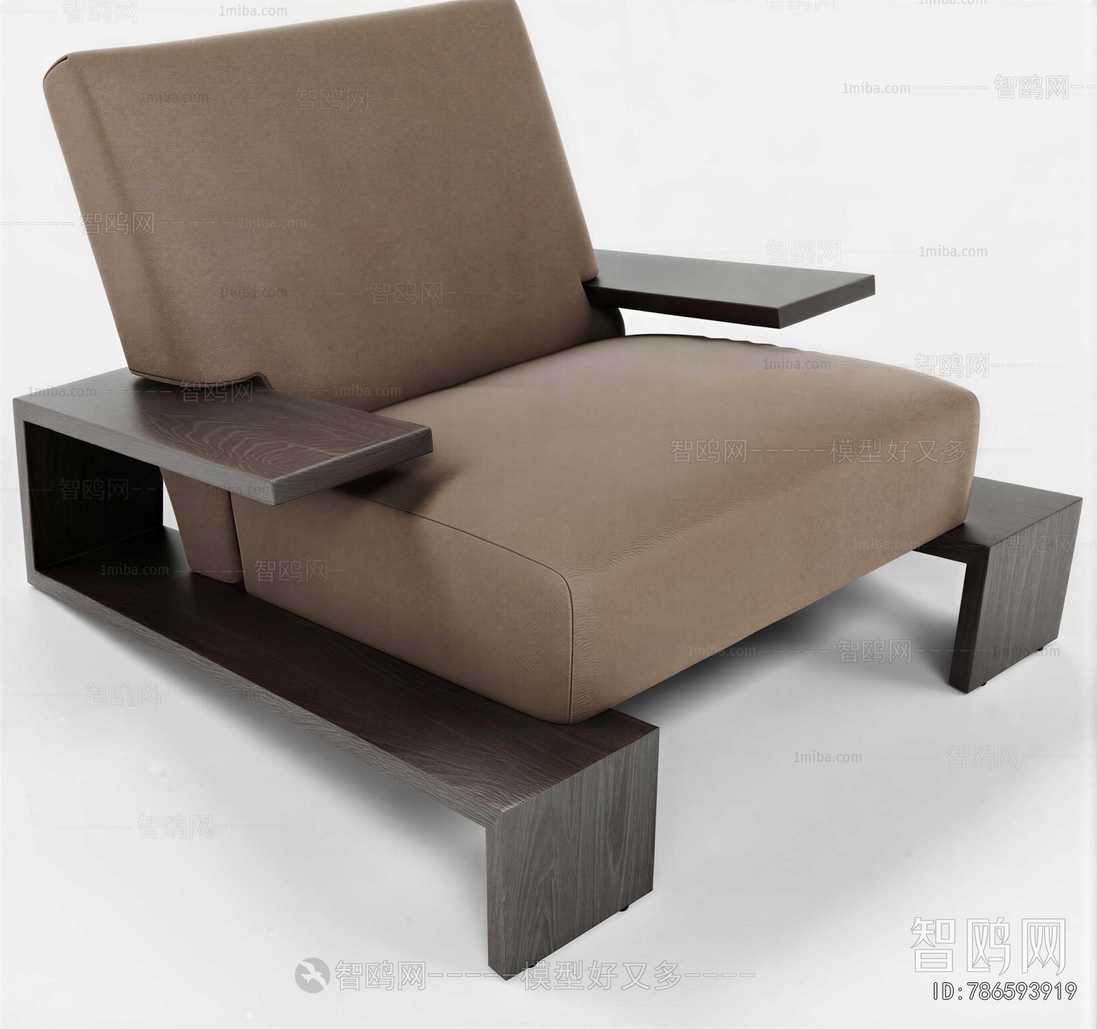 Wabi-sabi Style Single Sofa