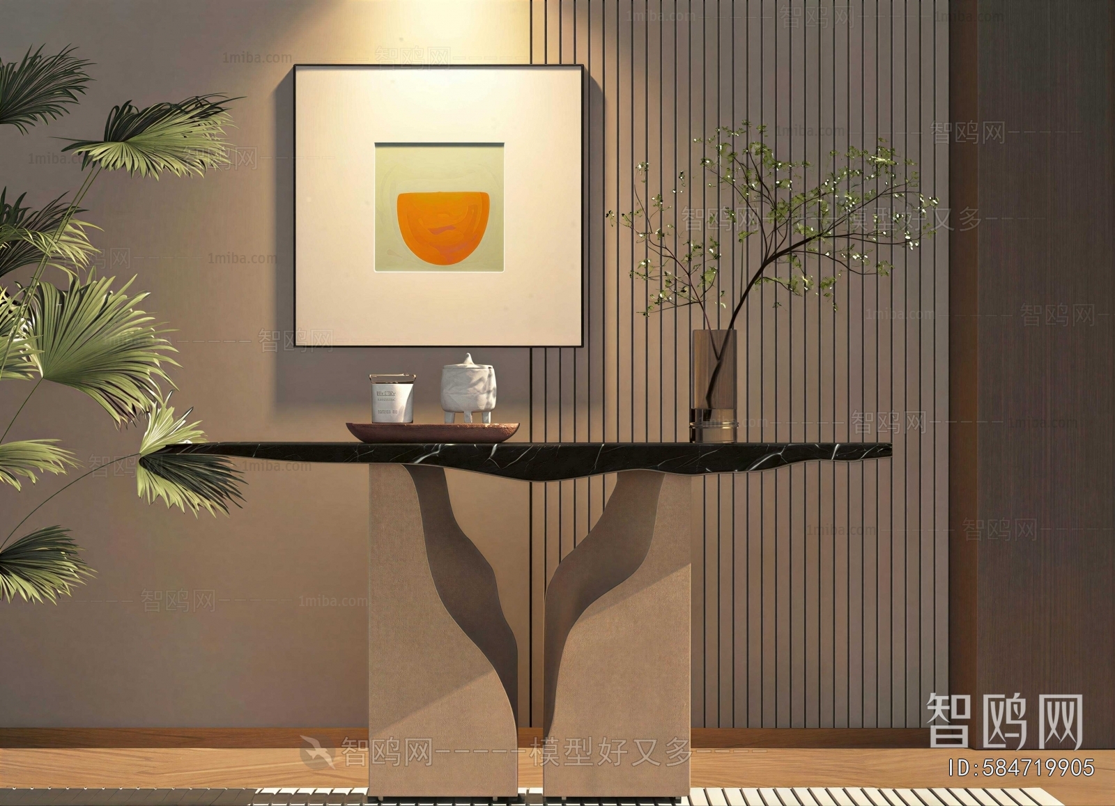 Wabi-sabi Style Console
