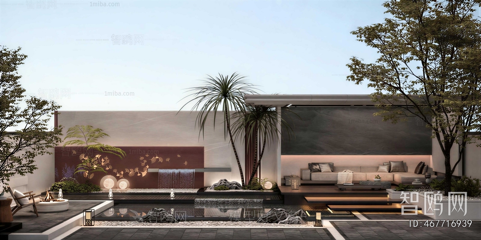 New Chinese Style Courtyard/landscape