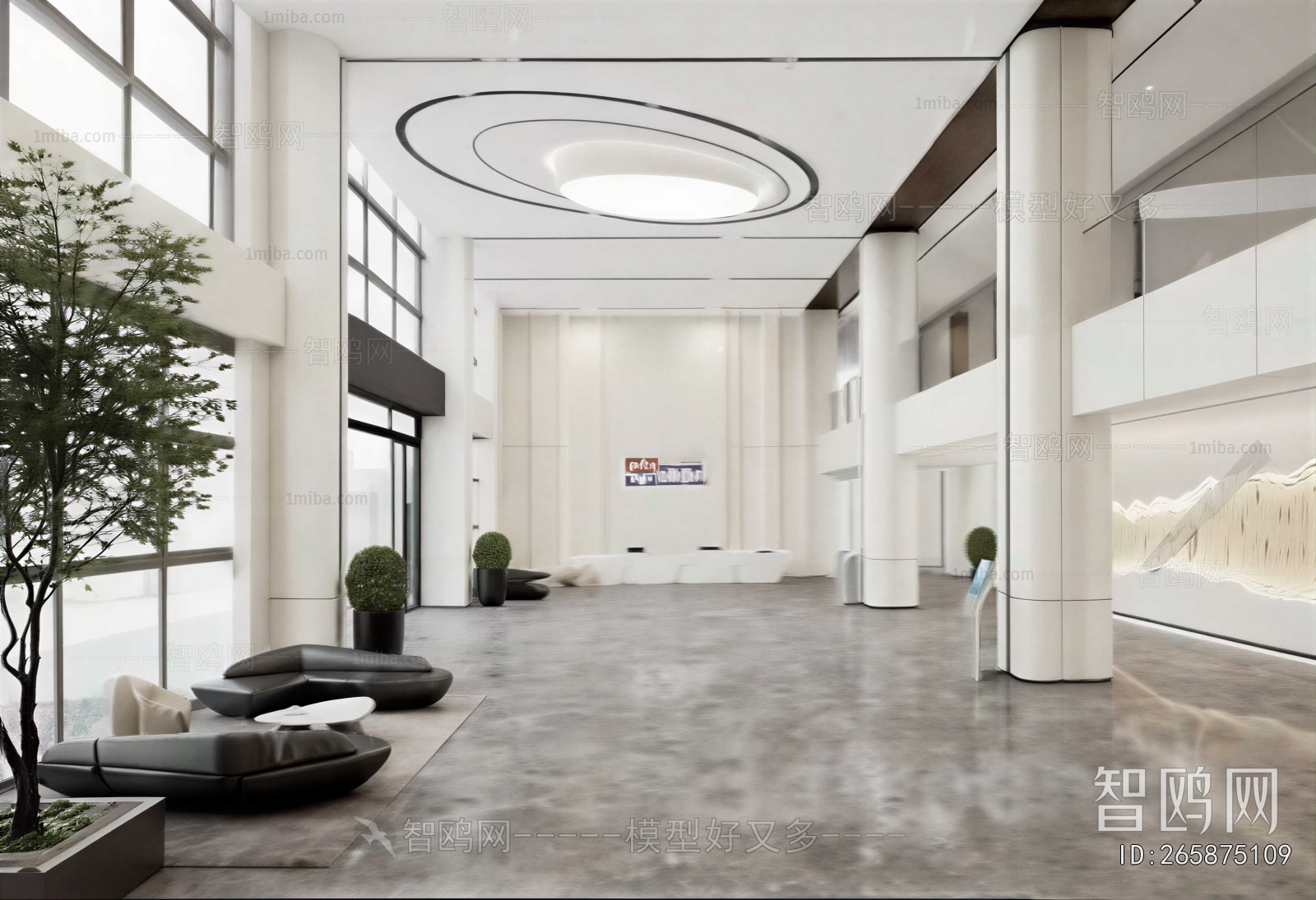 Modern Office Reception Desk