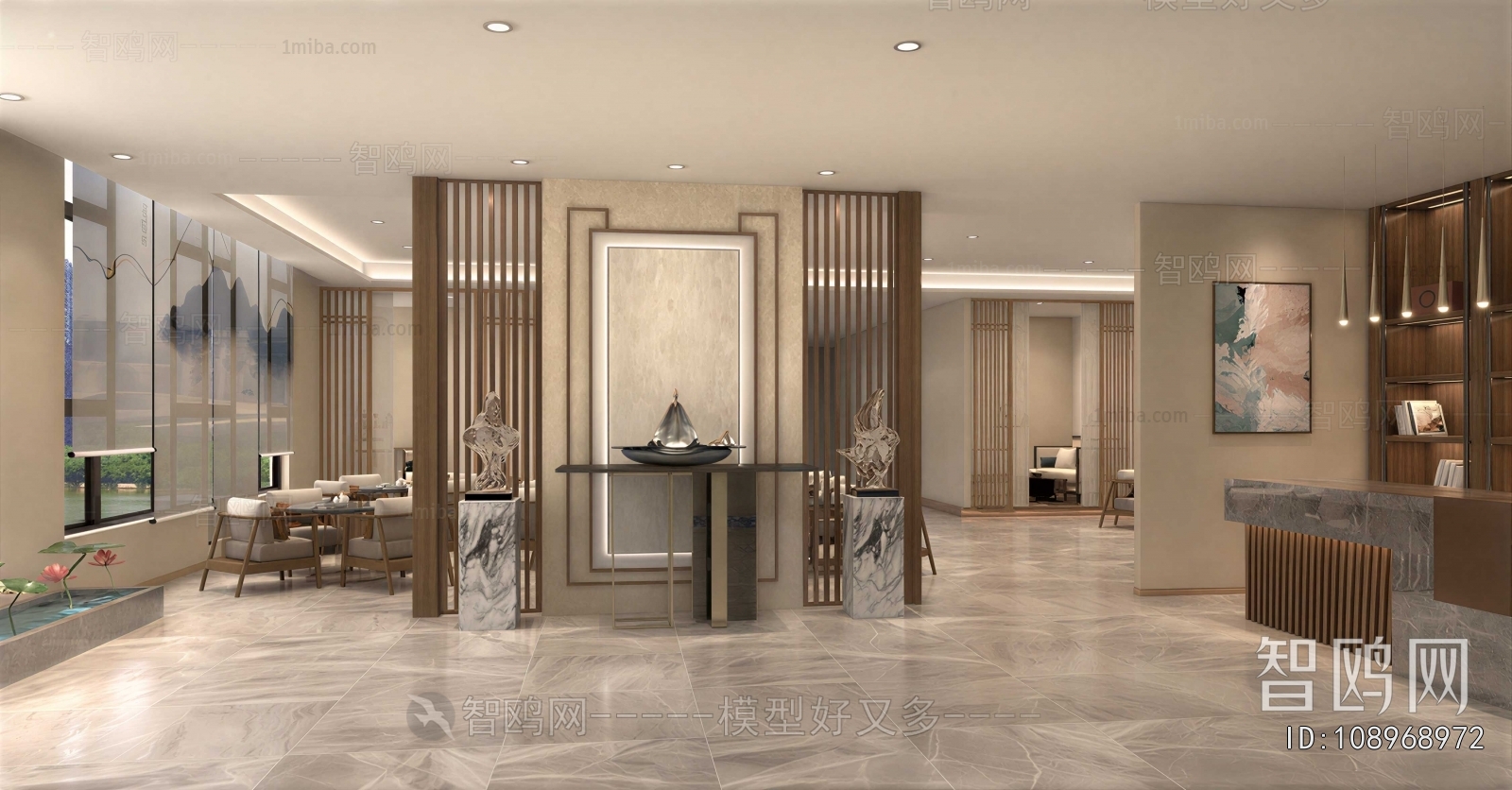 New Chinese Style Lobby Hall