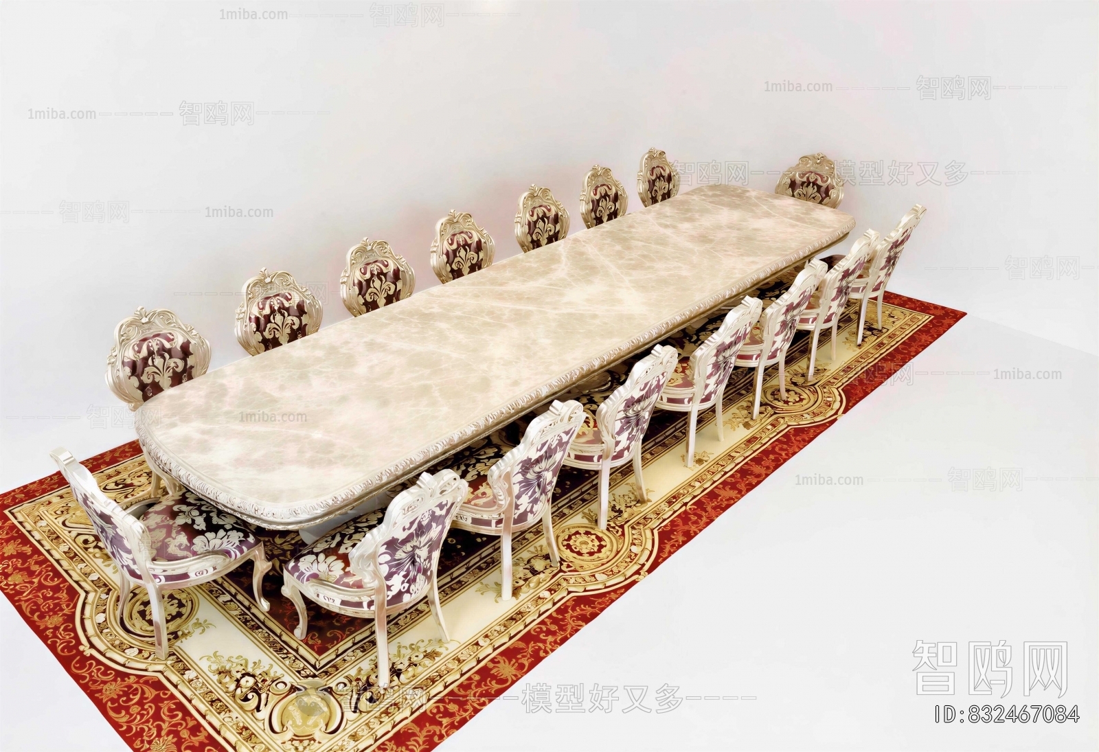 European Style Dining Table And Chairs