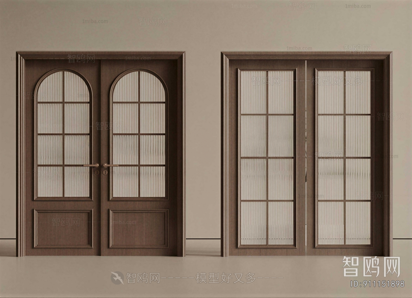 Modern Double Door
