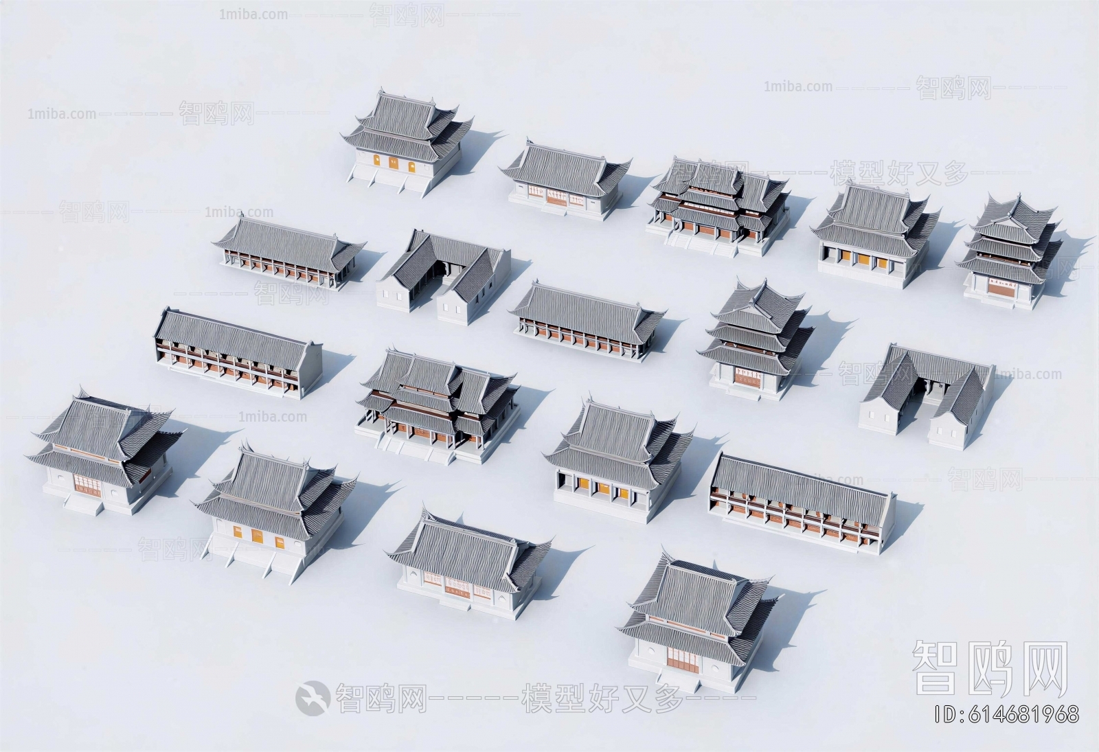 Chinese Style Ancient Architectural Buildings