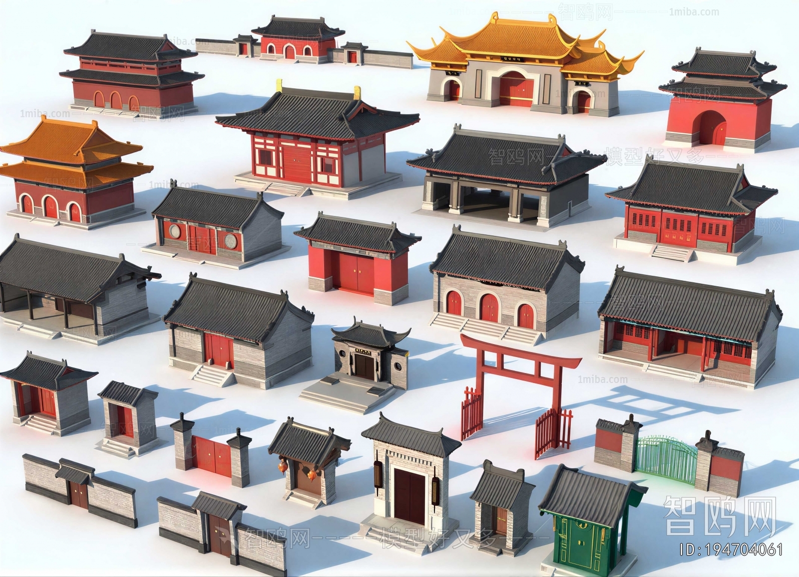Chinese Style Ancient Architectural Buildings