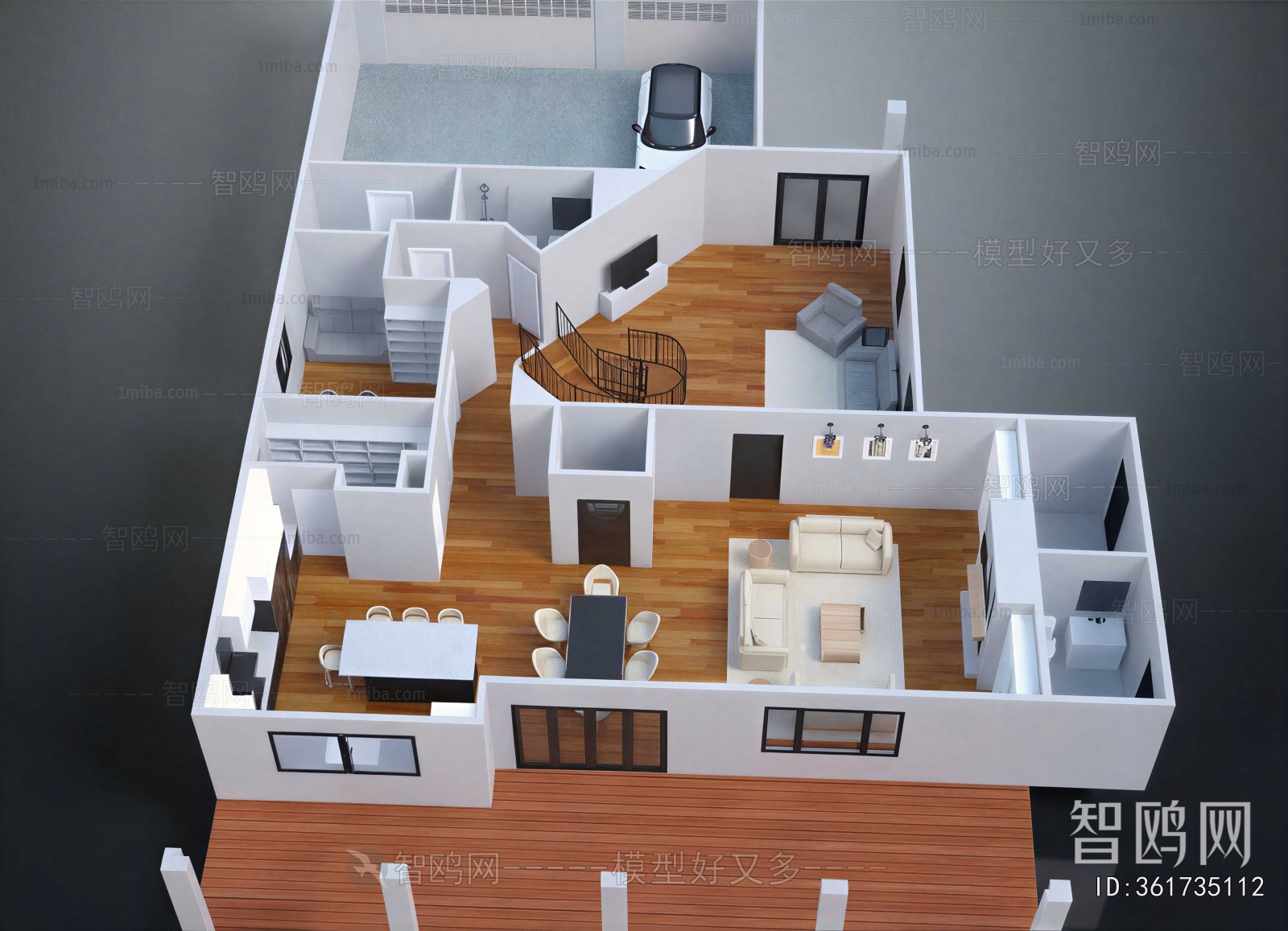Modern A Bird's-eye View Of Home Decoration