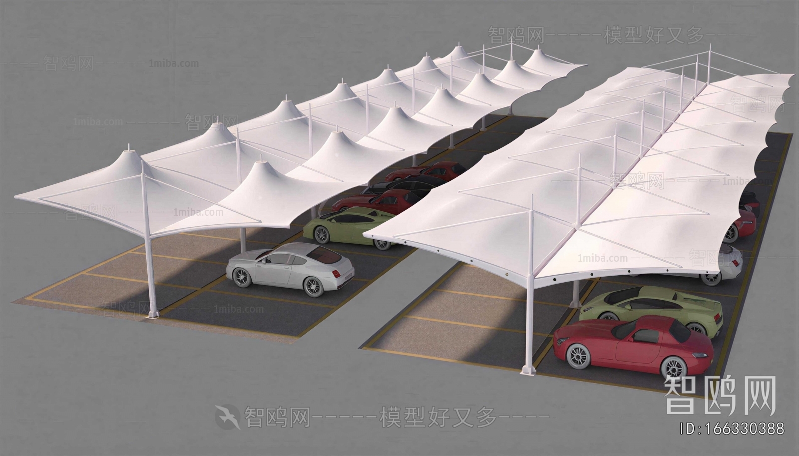 Modern Outdoor Parking Lot