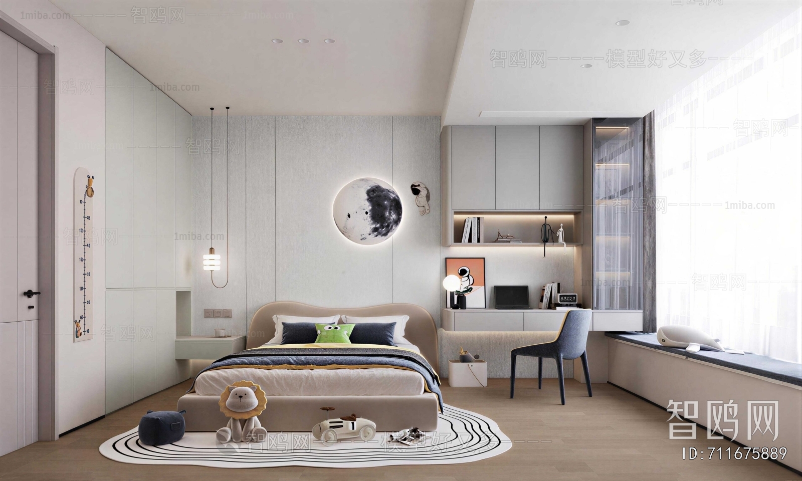 Modern Boy's Room And Son's Room