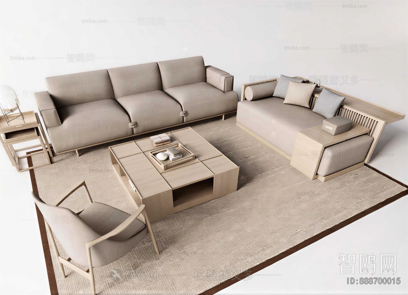 New Chinese Style Sofa Combination