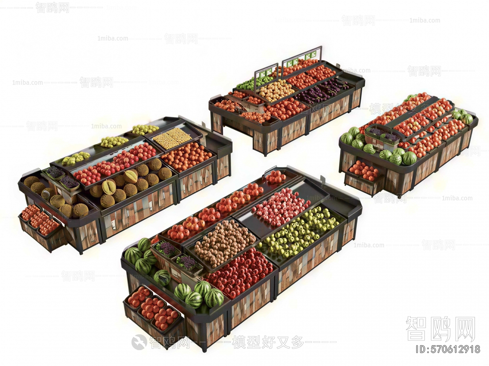 Modern Supermarket Shelf