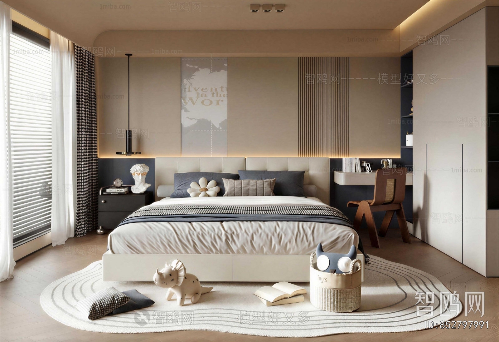 Modern Boy's Room And Son's Room