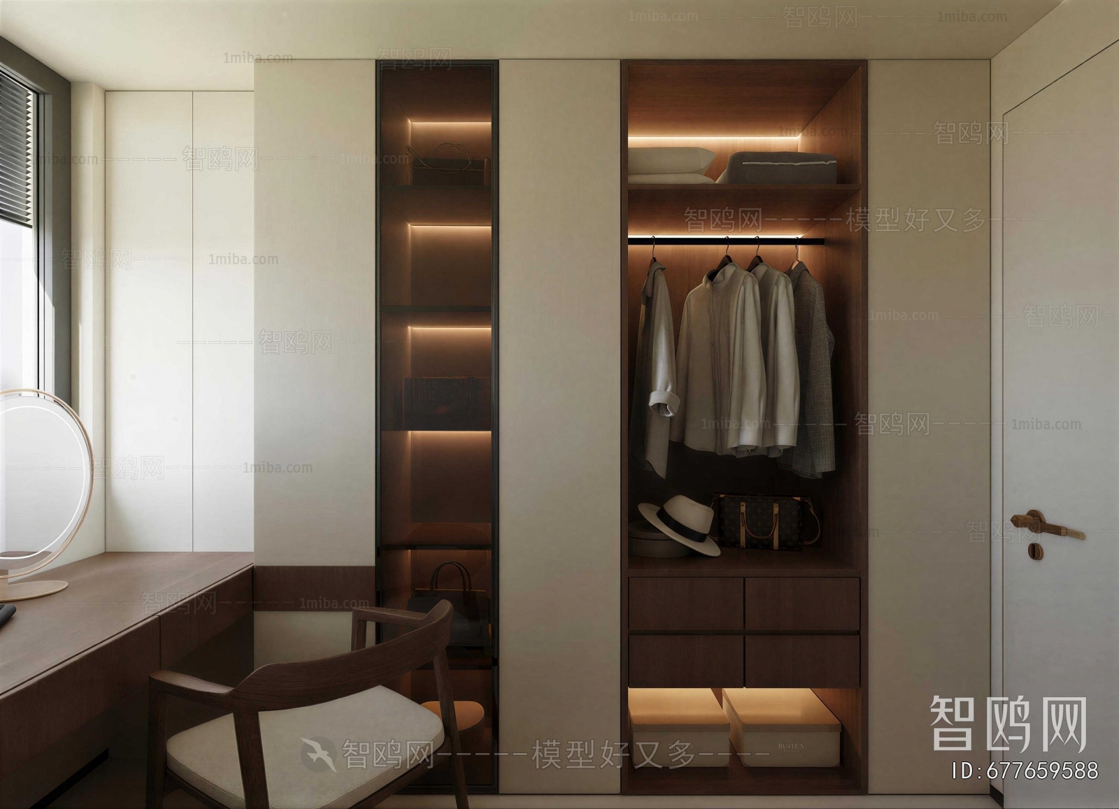 Modern Clothes Storage Area