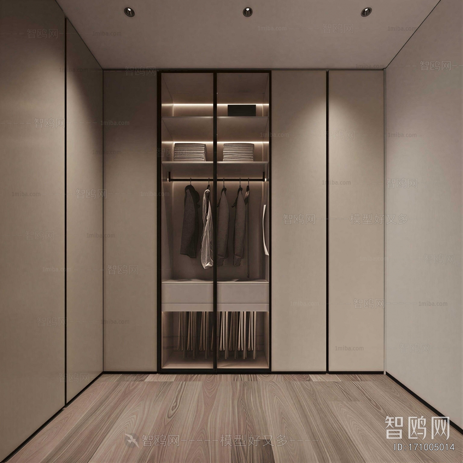 Modern Clothes Storage Area
