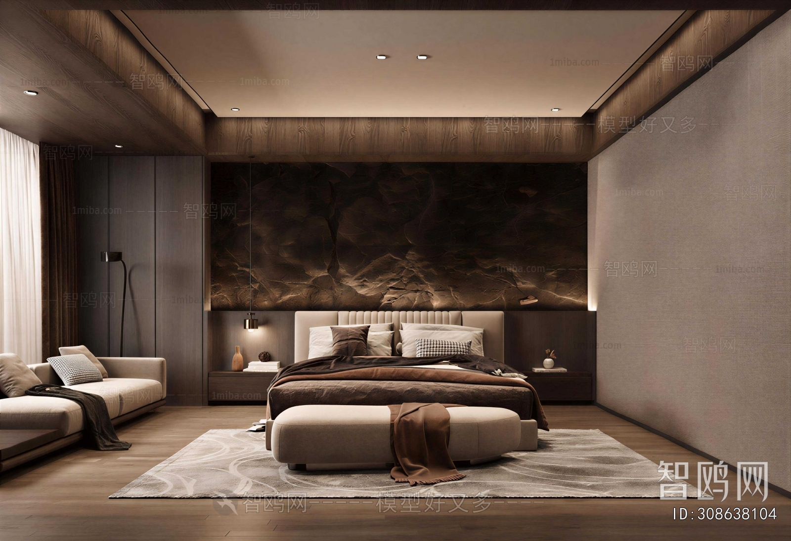 Wabi-sabi Style Bedroom