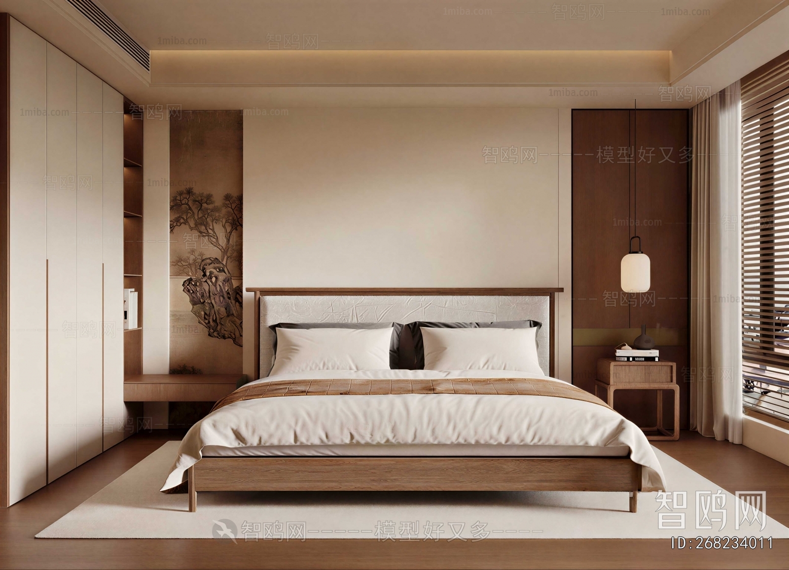 New Chinese Style Bedroom