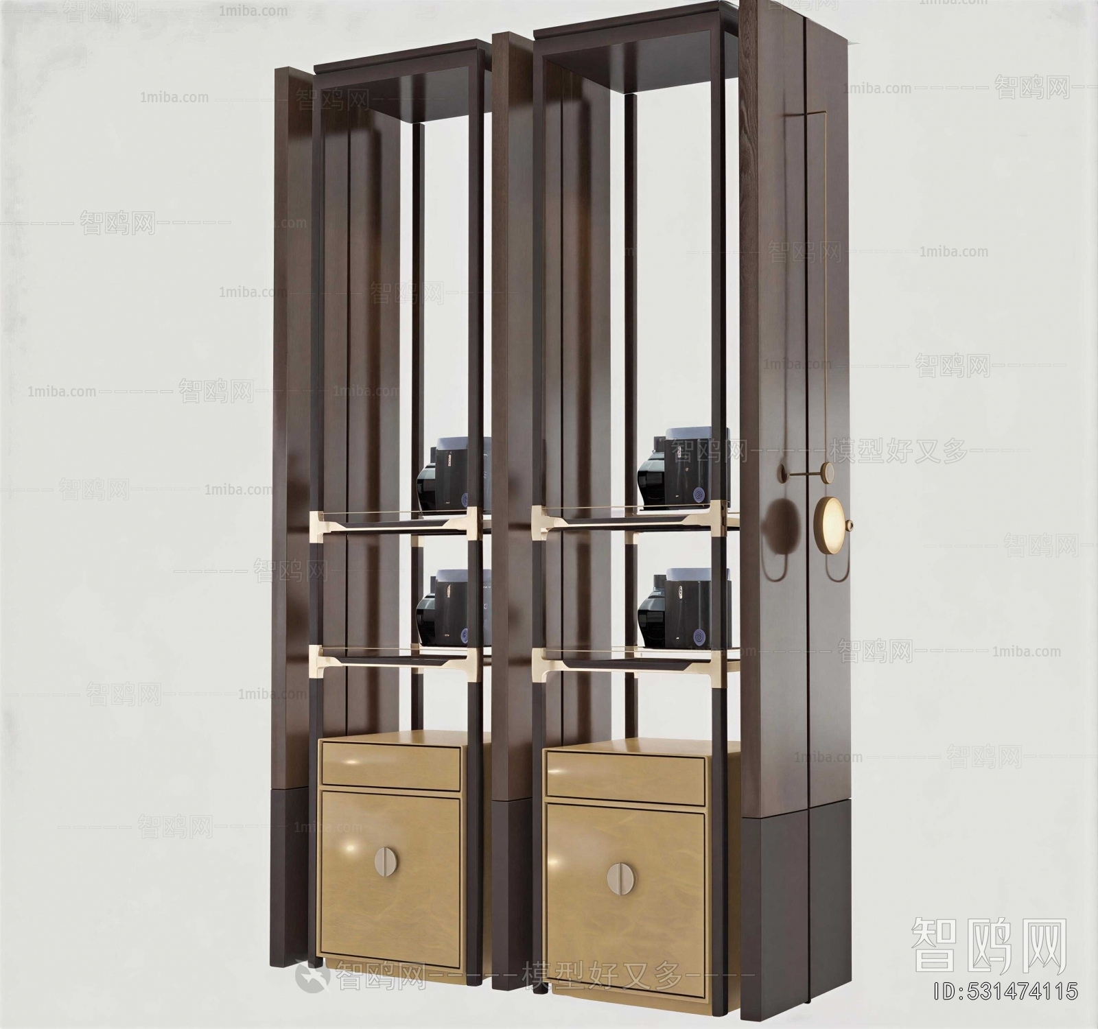 New Chinese Style Decorative Cabinet